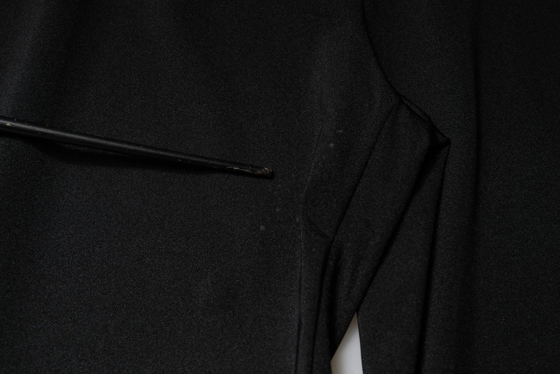 Dolce & Gabbana Black Nylon High Waist Slim Fit Pants - RIMODA