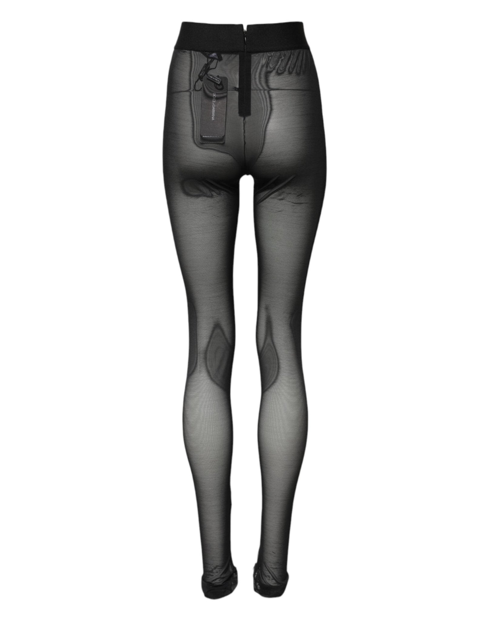 Dolce & Gabbana Black Nylon Leggings Stretch Pants - RIMODA