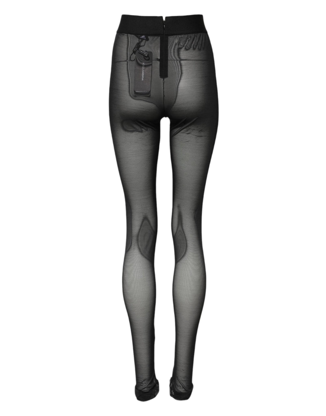 Dolce & Gabbana Black Nylon Leggings Stretch Pants - RIMODA