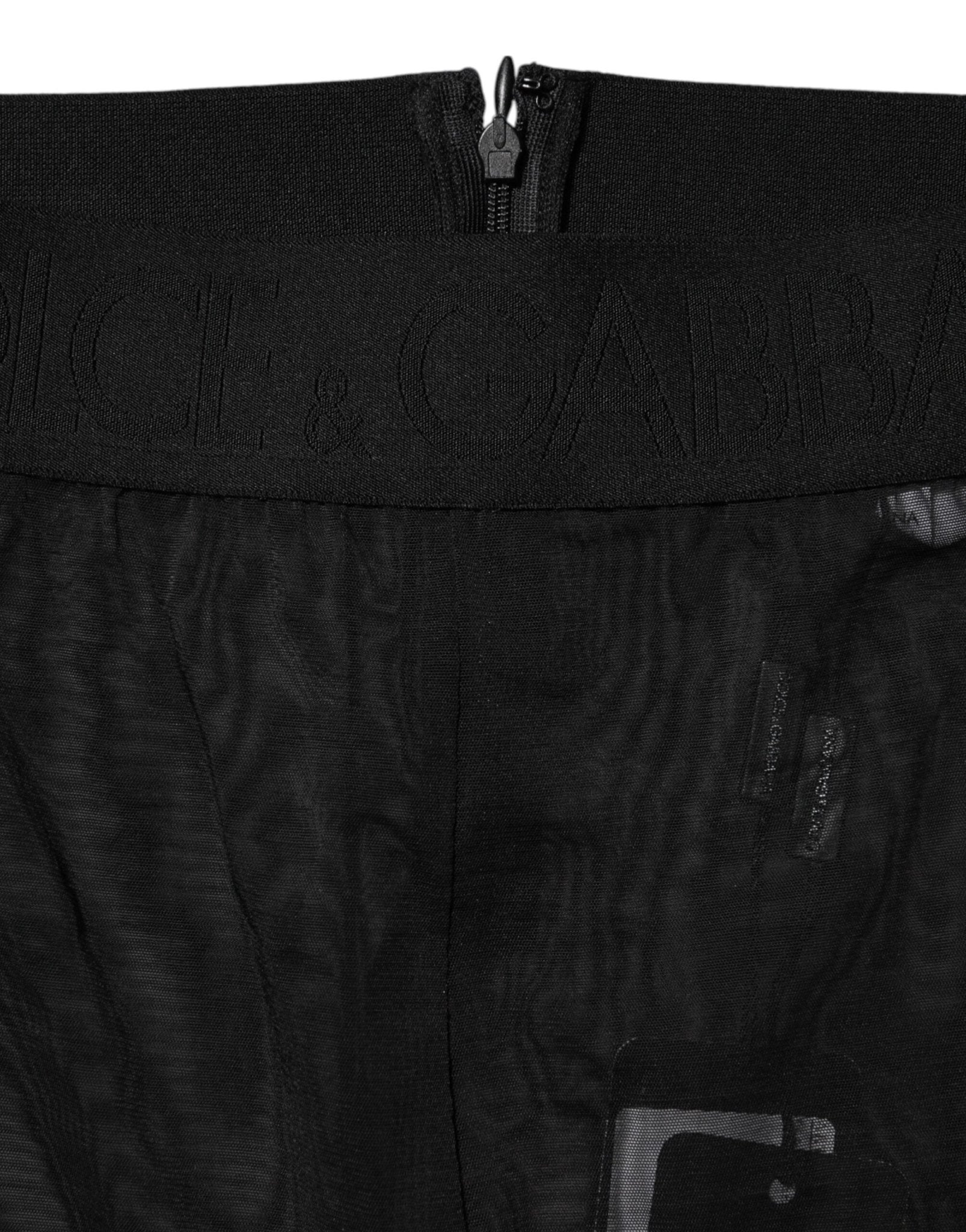 Dolce & Gabbana Black Nylon Leggings Stretch Pants - RIMODA