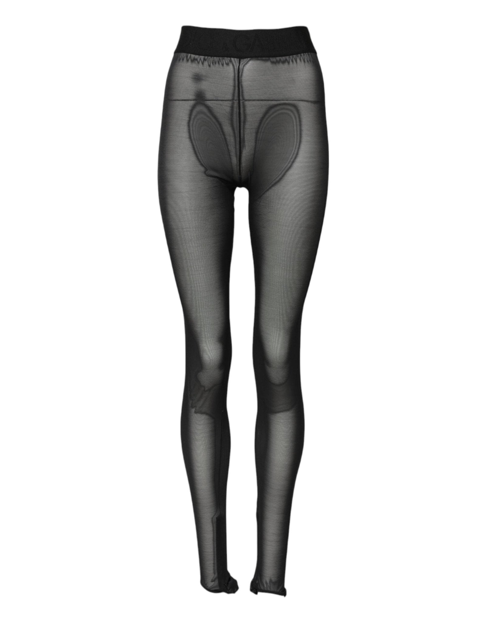 Dolce & Gabbana Black Nylon Leggings Stretch Pants - RIMODA