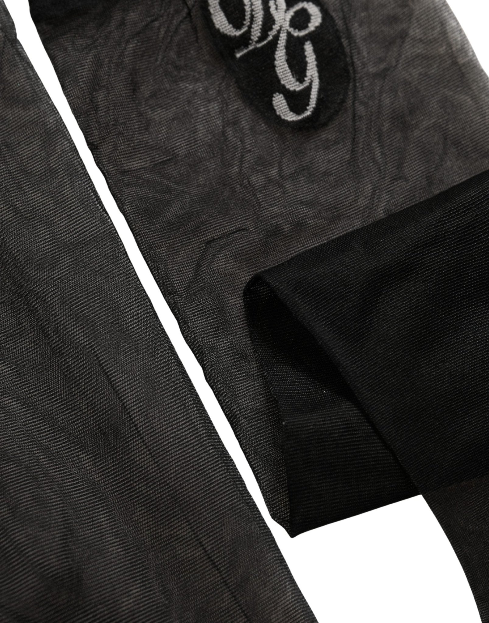 Dolce & Gabbana Black Nylon Mesh Sheer Calf Long Accessory Socks - RIMODA
