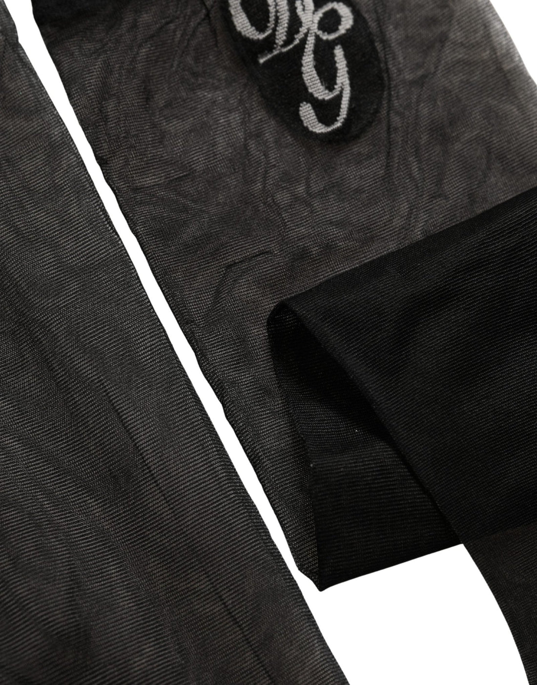 Dolce & Gabbana Black Nylon Mesh Sheer Calf Long Accessory Socks - RIMODA