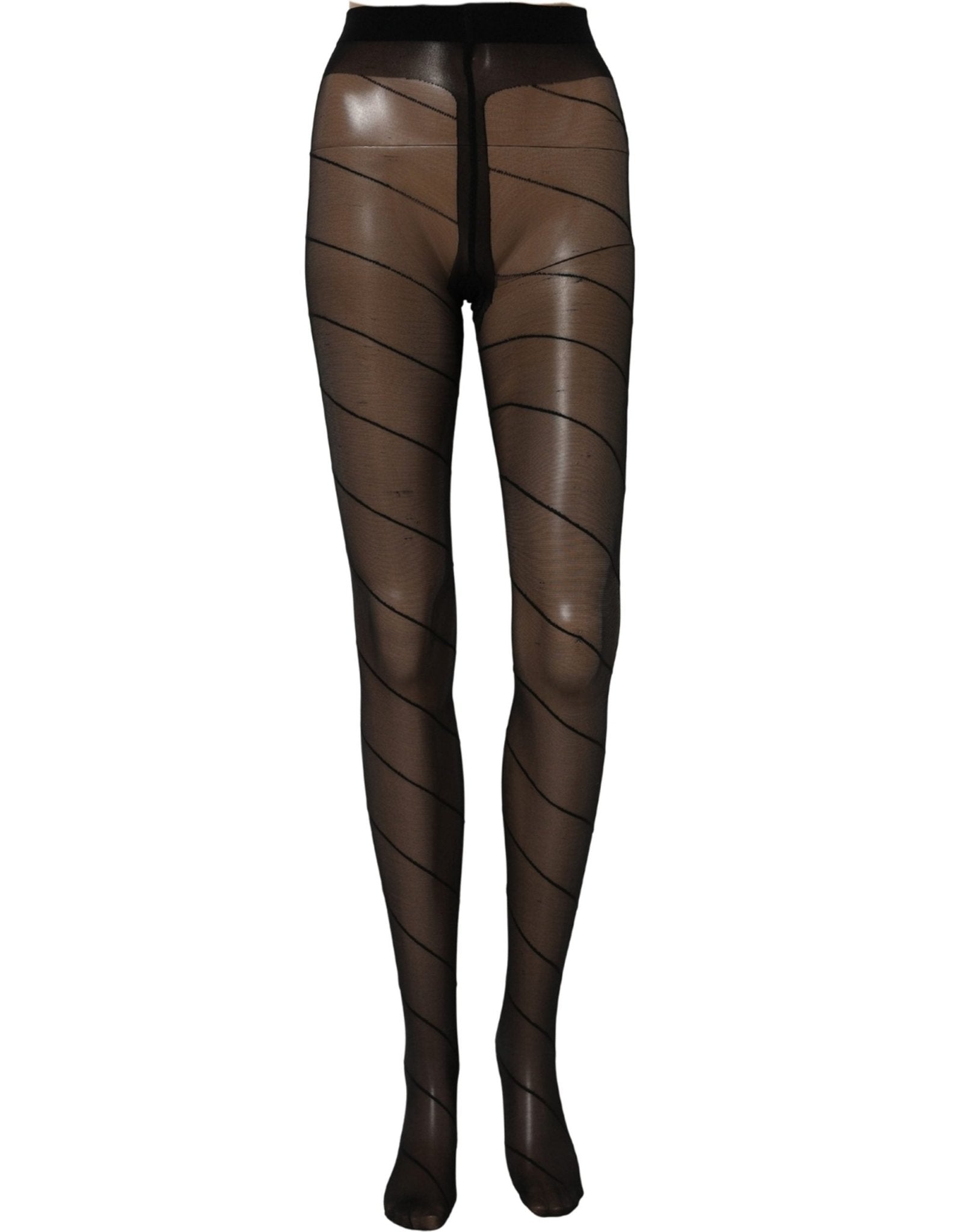 Dolce & Gabbana Black Nylon Sheer Tights Stocking Pantyhose Socks - RIMODA