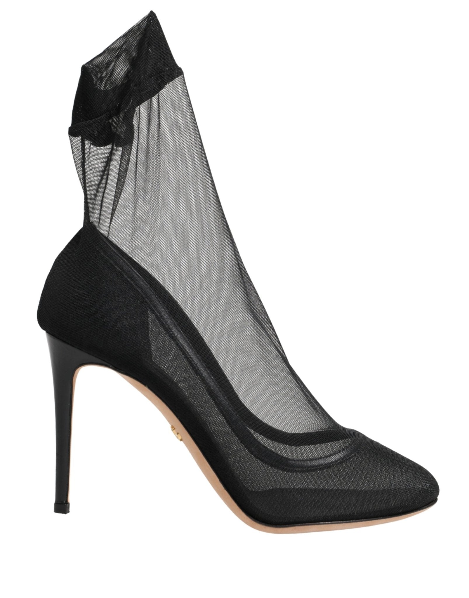 Dolce & Gabbana Black Nylon Stretch Mesh Sock Boots Shoes - RIMODA