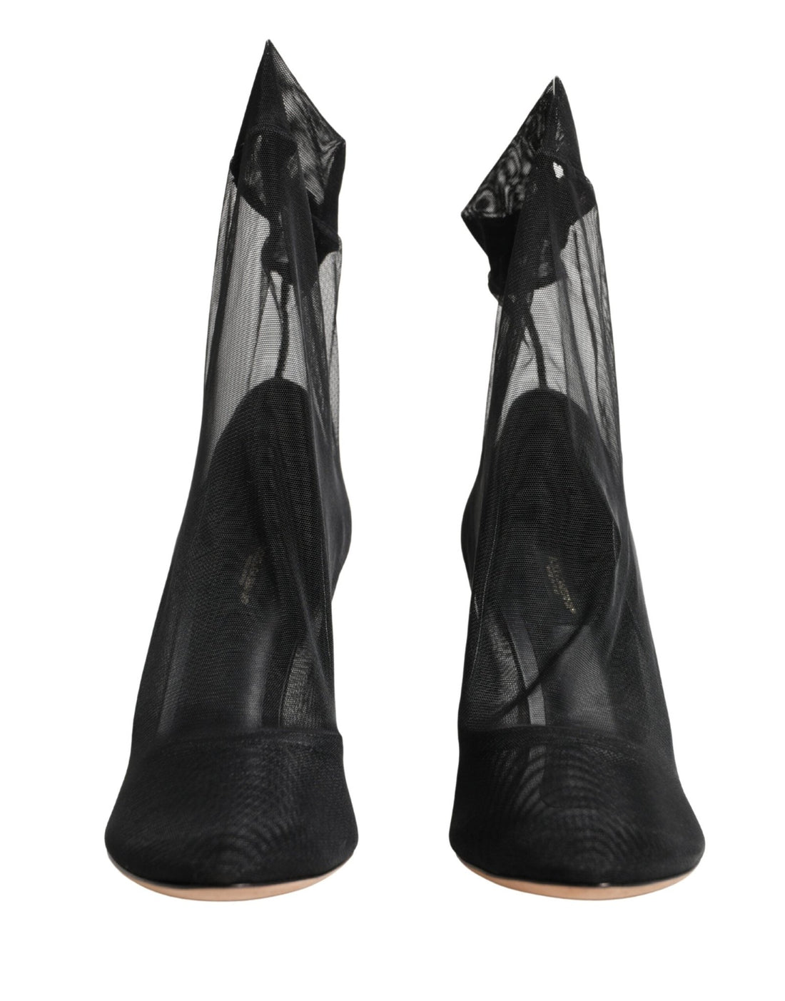 Dolce & Gabbana Black Nylon Stretch Mesh Sock Boots Shoes - RIMODA
