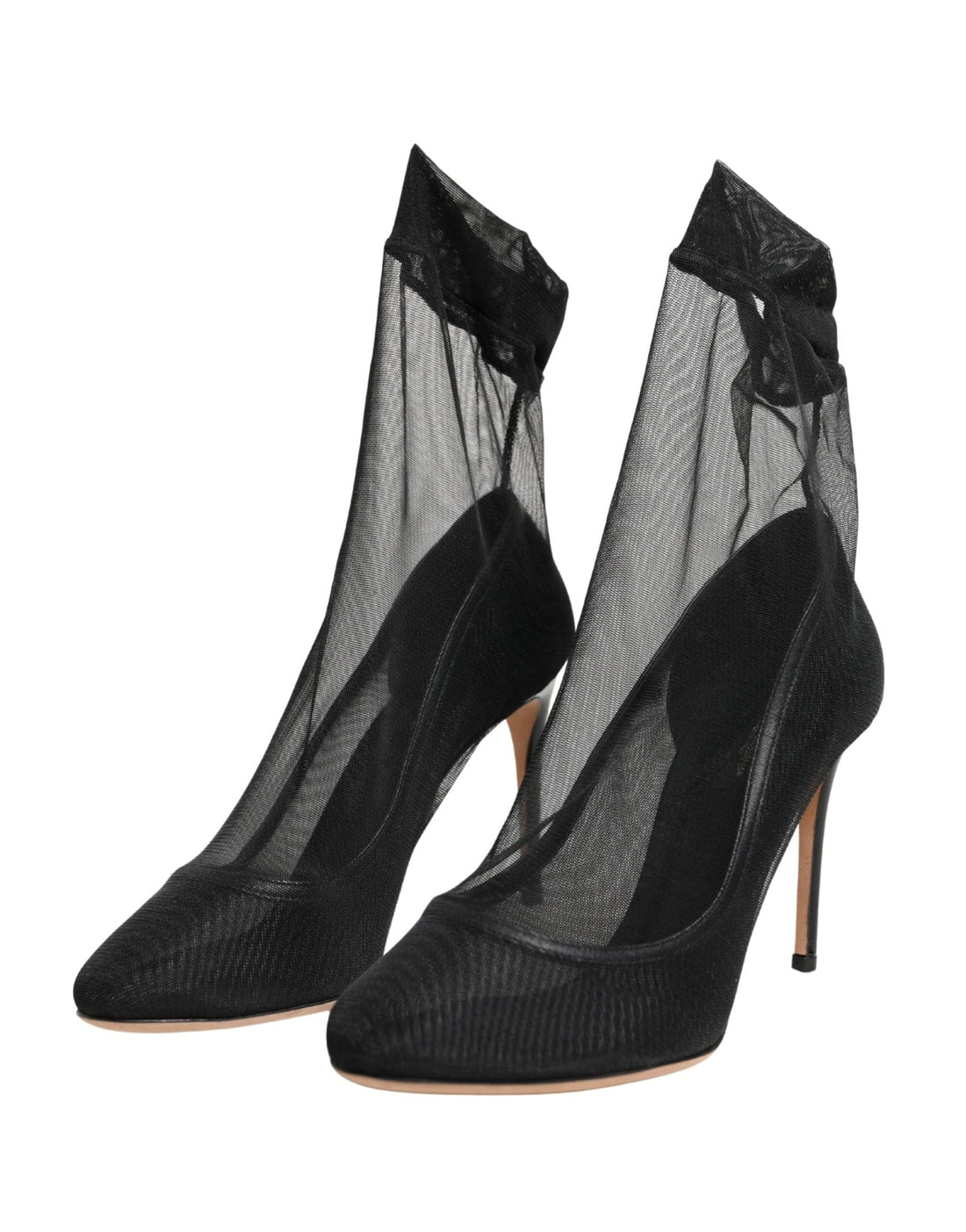 Dolce & Gabbana Black Nylon Stretch Mesh Sock Boots Shoes - RIMODA