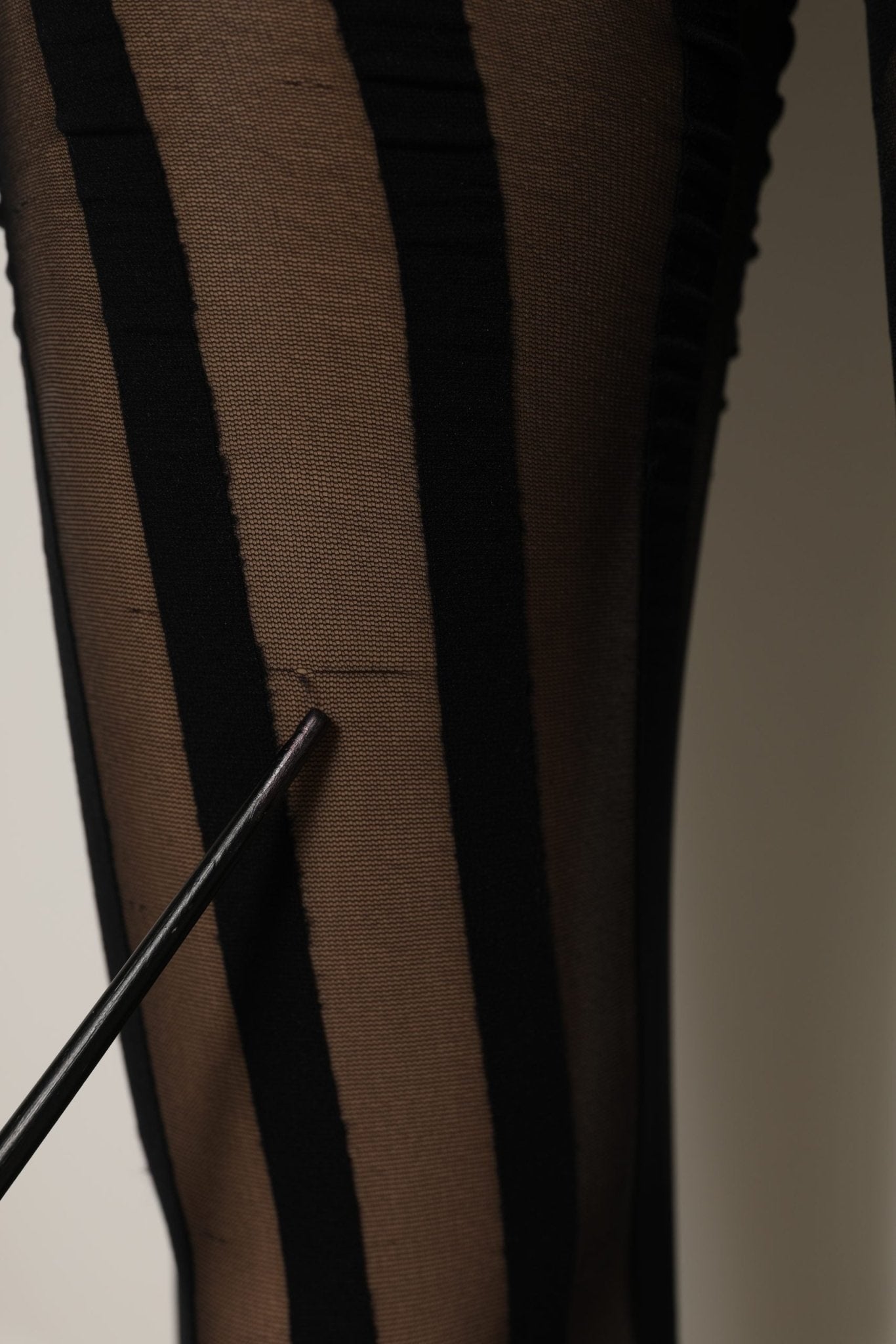 Dolce & Gabbana Black Nylon Stripes Tights Stockings Pantyhose Socks - RIMODA