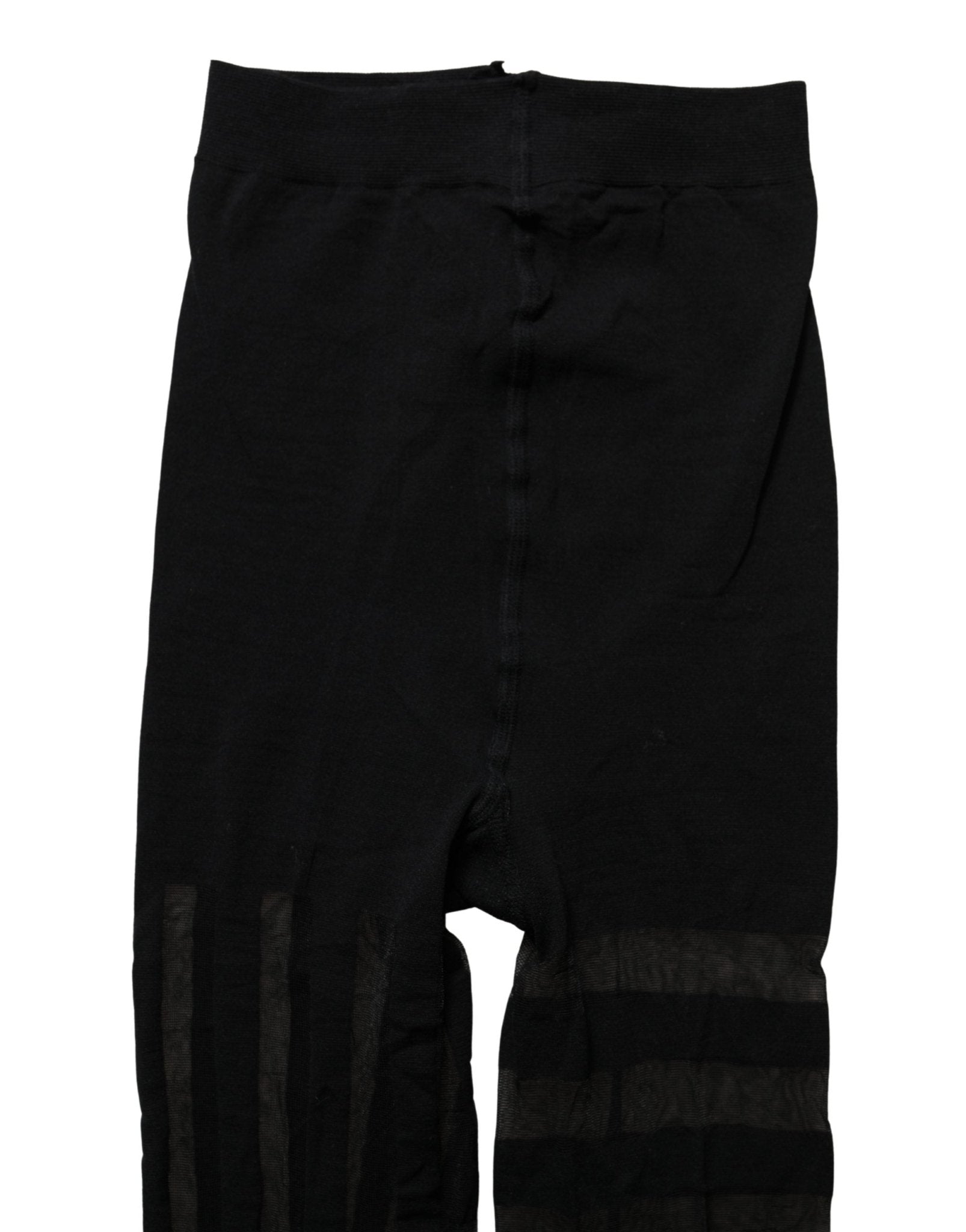 Dolce & Gabbana Black Nylon Stripes Tights Stockings Pantyhose Socks - RIMODA