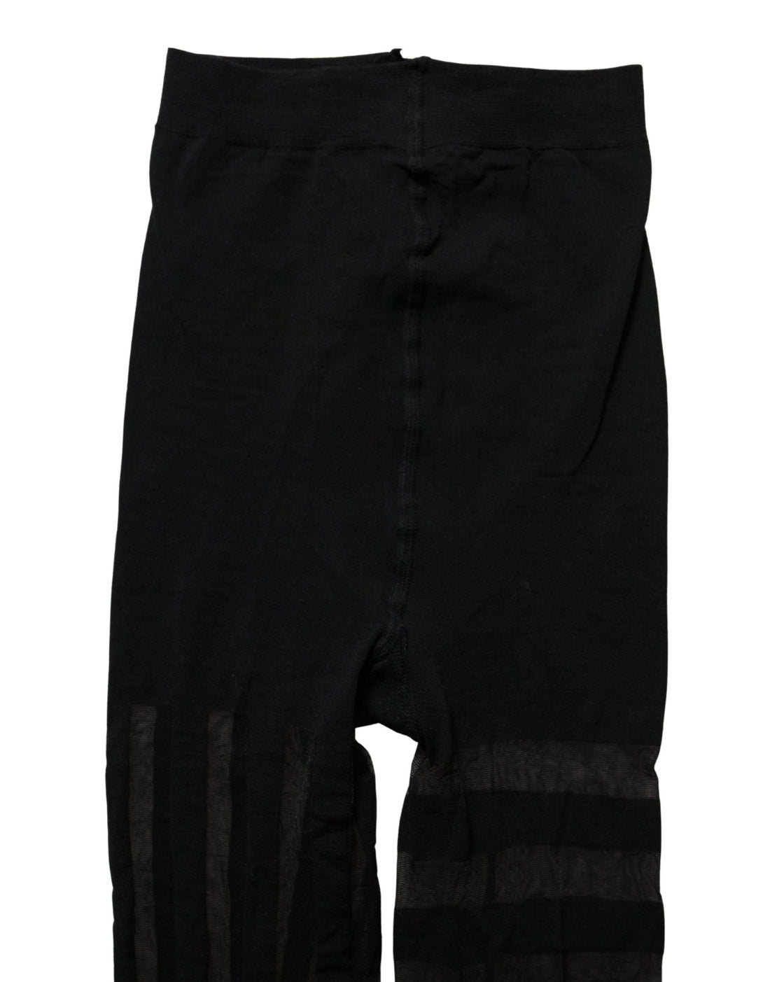 Dolce & Gabbana Black Nylon Stripes Tights Stockings Pantyhose Socks - RIMODA