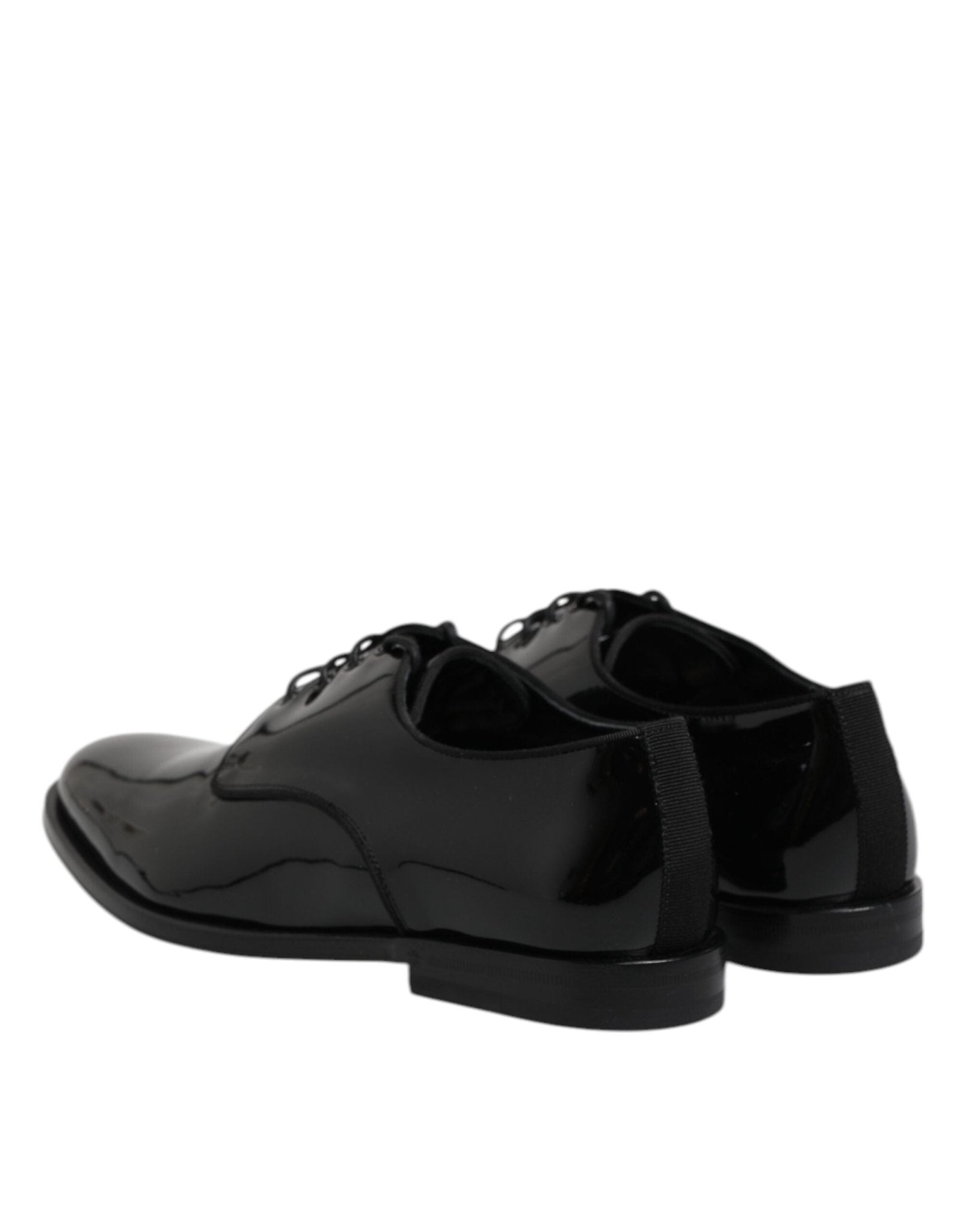 Dolce & Gabbana Black Patent Leather Derby Formal Dress Shoes - RIMODA