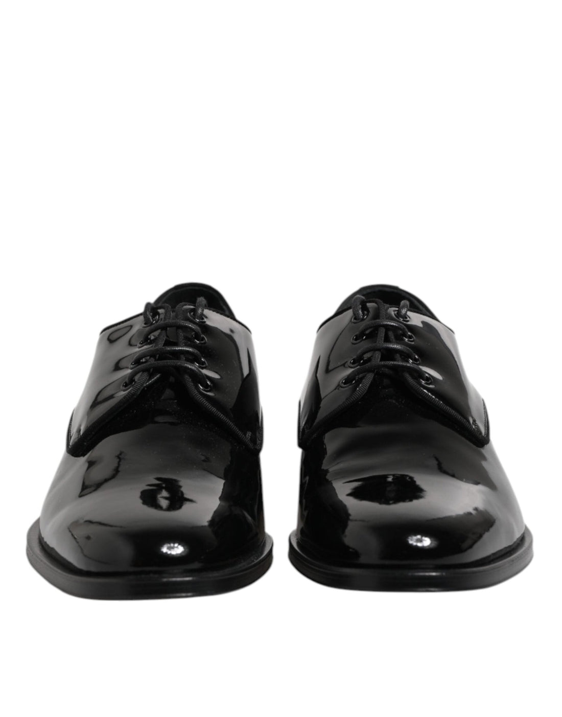 Dolce & Gabbana Black Patent Leather Derby Formal Dress Shoes - RIMODA
