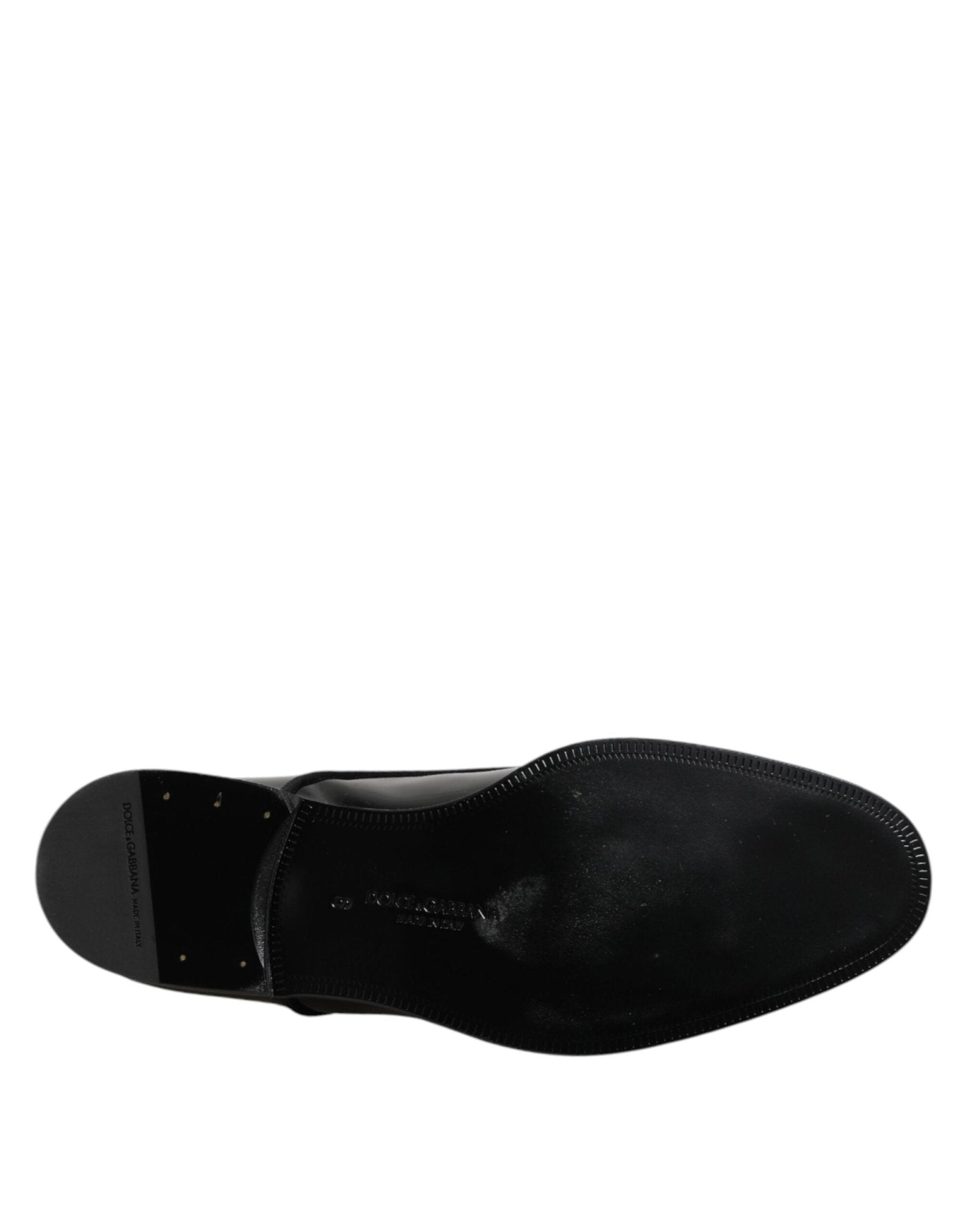 Dolce & Gabbana Black Patent Leather Derby Formal Dress Shoes - RIMODA