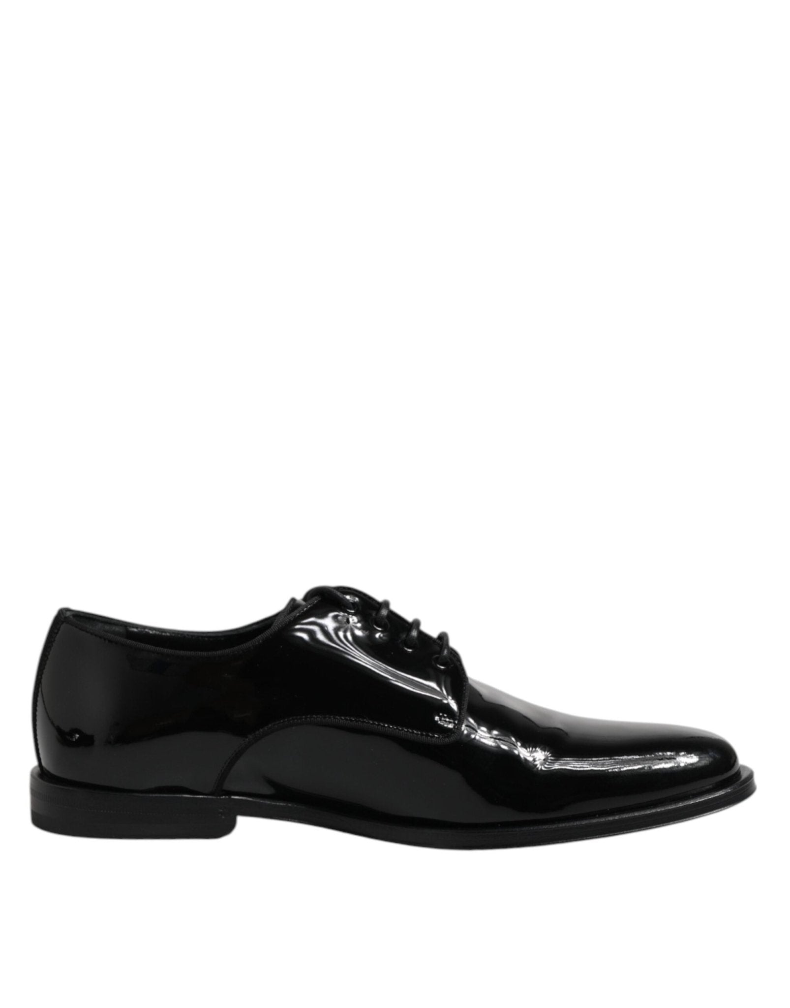 Dolce & Gabbana Black Patent Leather Derby Formal Dress Shoes - RIMODA