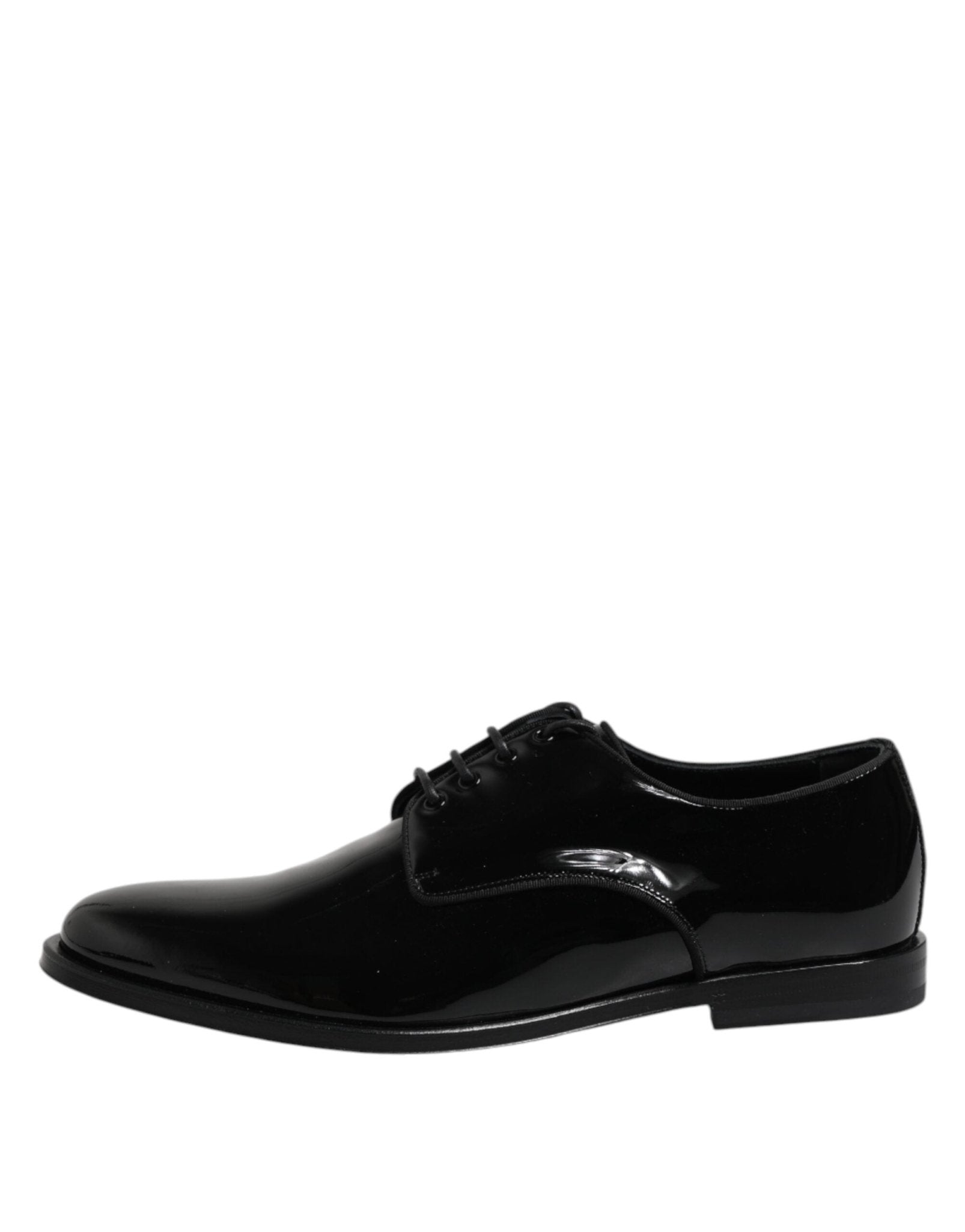 Dolce & Gabbana Black Patent Leather Derby Formal Dress Shoes - RIMODA