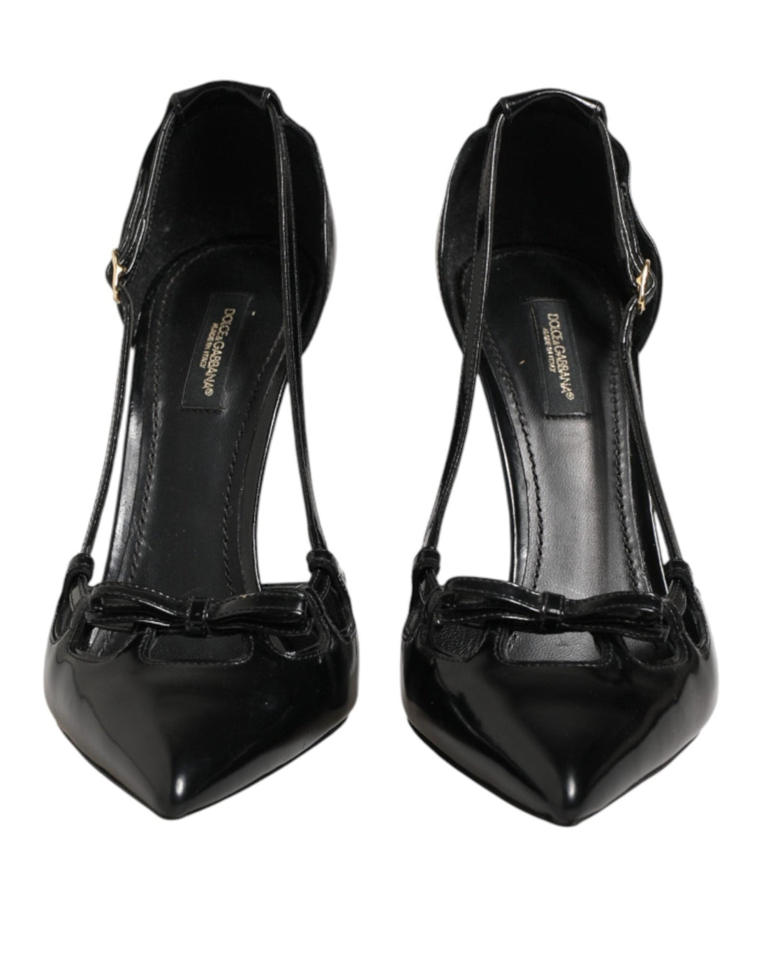 Dolce & Gabbana Black Patent Leather High Heels Pumps Shoes - RIMODA