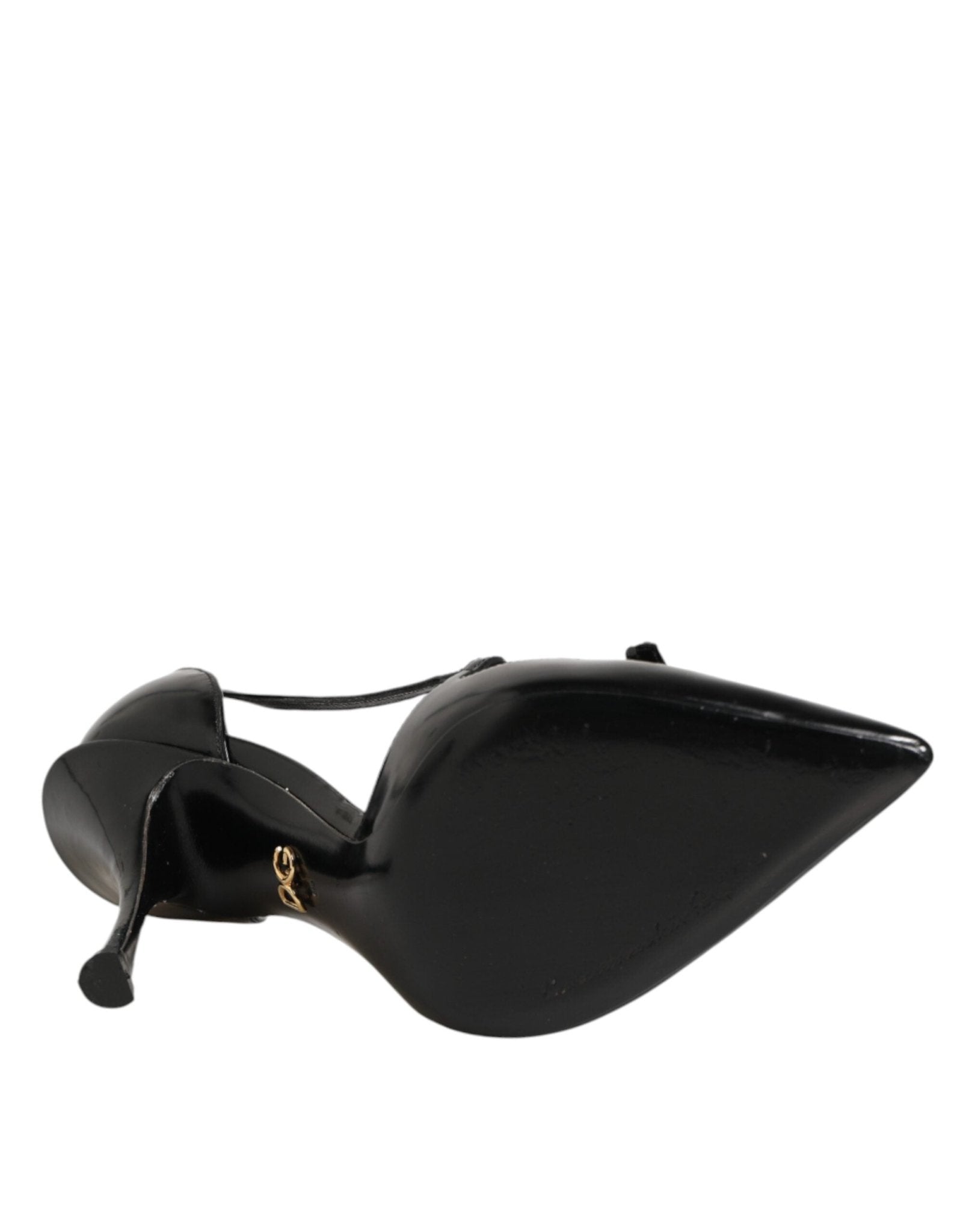 Dolce & Gabbana Black Patent Leather High Heels Pumps Shoes - RIMODA