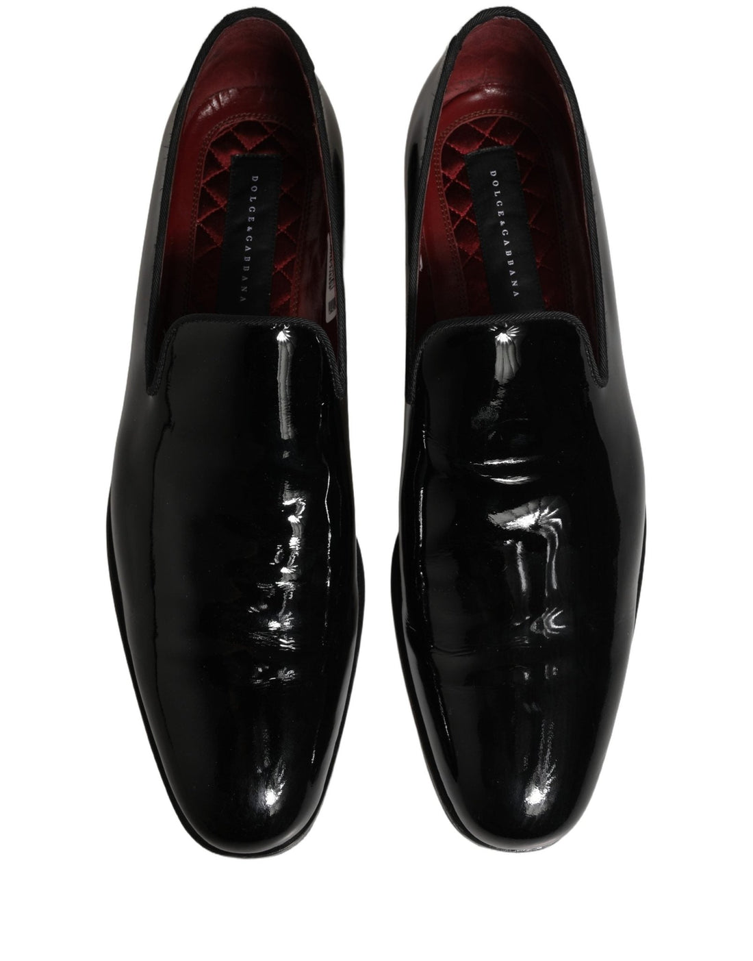 Dolce & Gabbana Black Patent Leather Men Dress Loafers Shoes - RIMODA