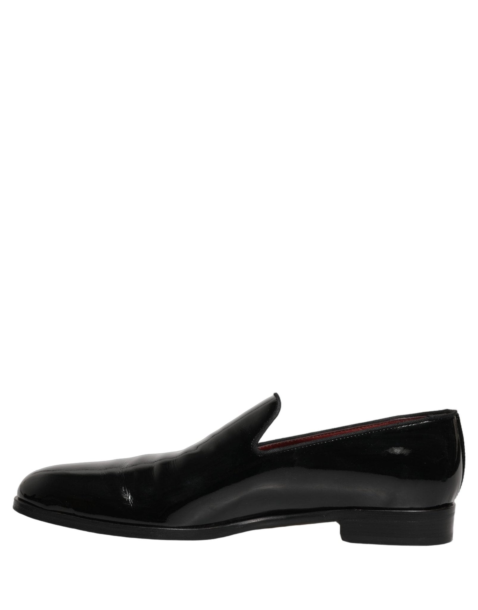 Dolce & Gabbana Black Patent Leather Men Dress Loafers Shoes - RIMODA