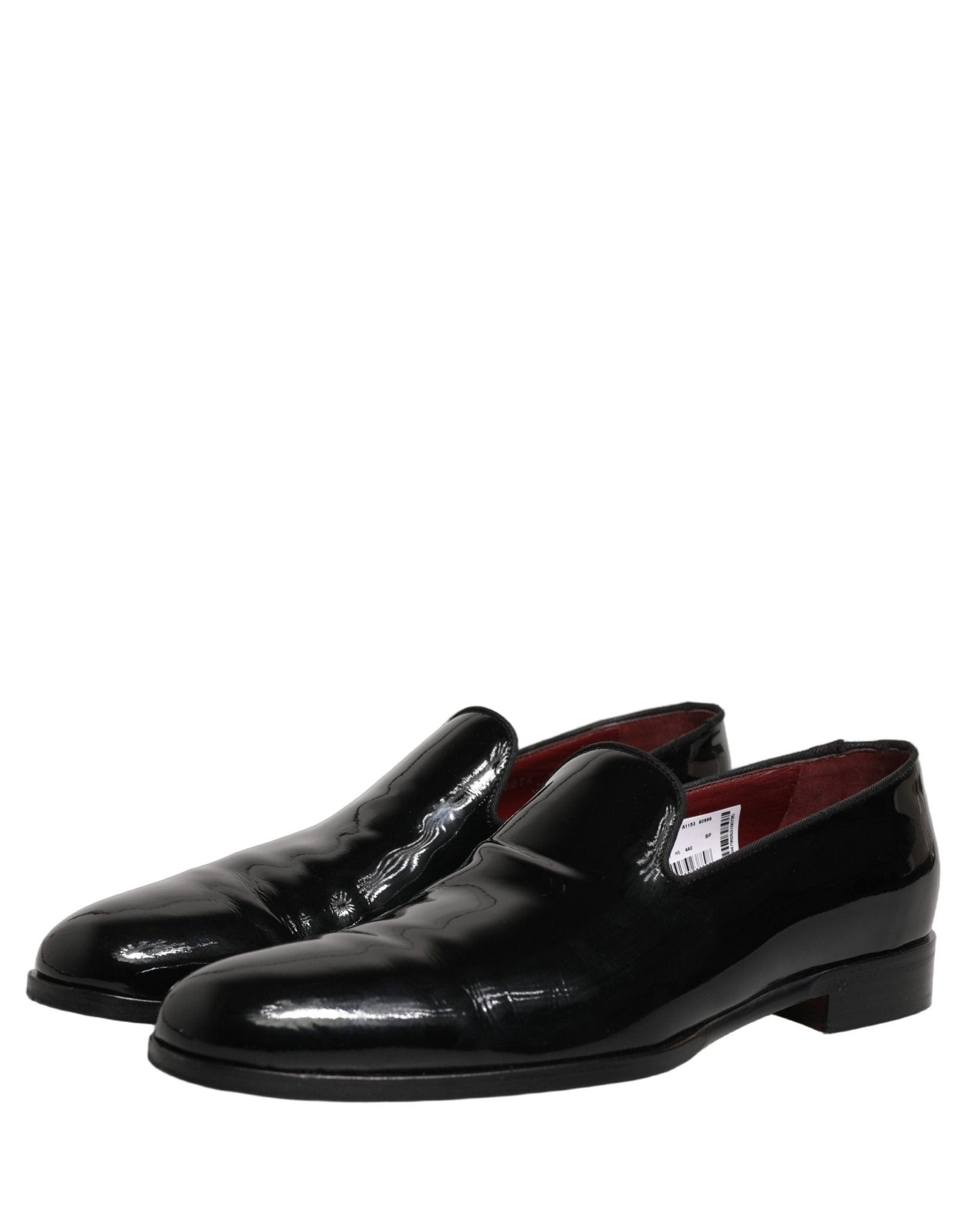 Dolce & Gabbana Black Patent Leather Men Dress Loafers Shoes - RIMODA