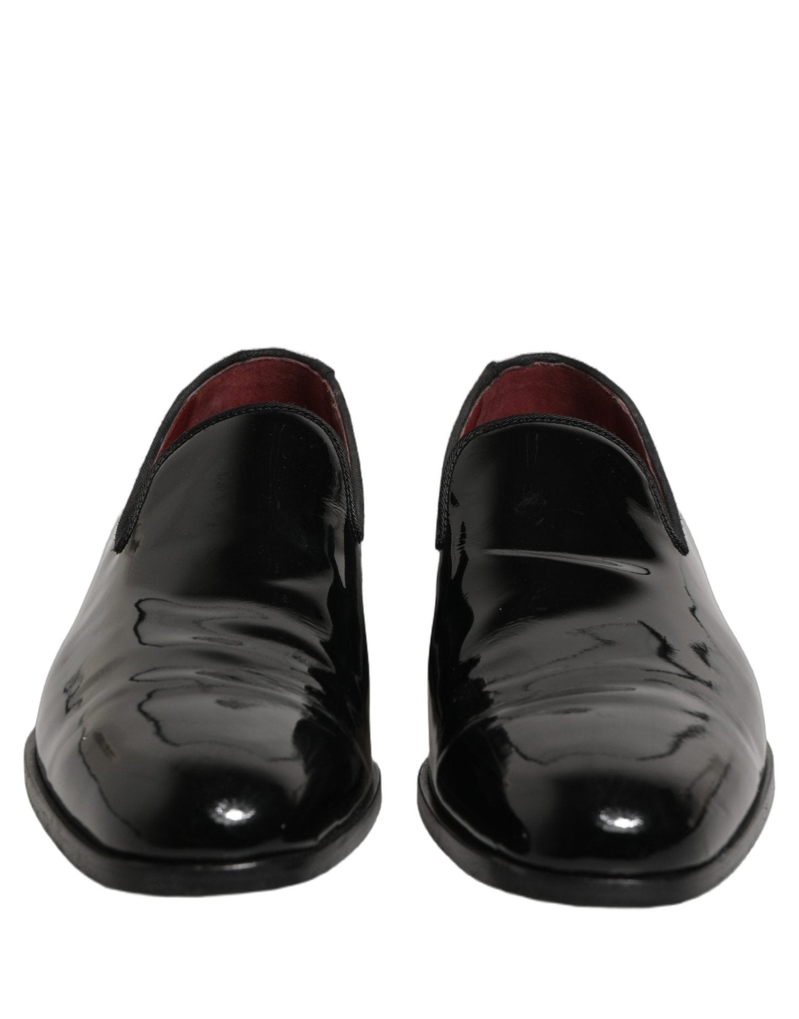 Dolce & Gabbana Black Patent Leather Men Dress Loafers Shoes - RIMODA