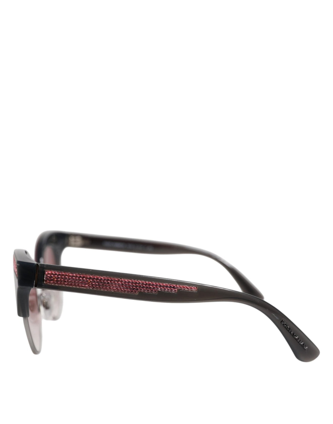 Dolce & Gabbana Black Pink Mirrored Cat Eye DG6109 Sequined Sunglasses - RIMODA