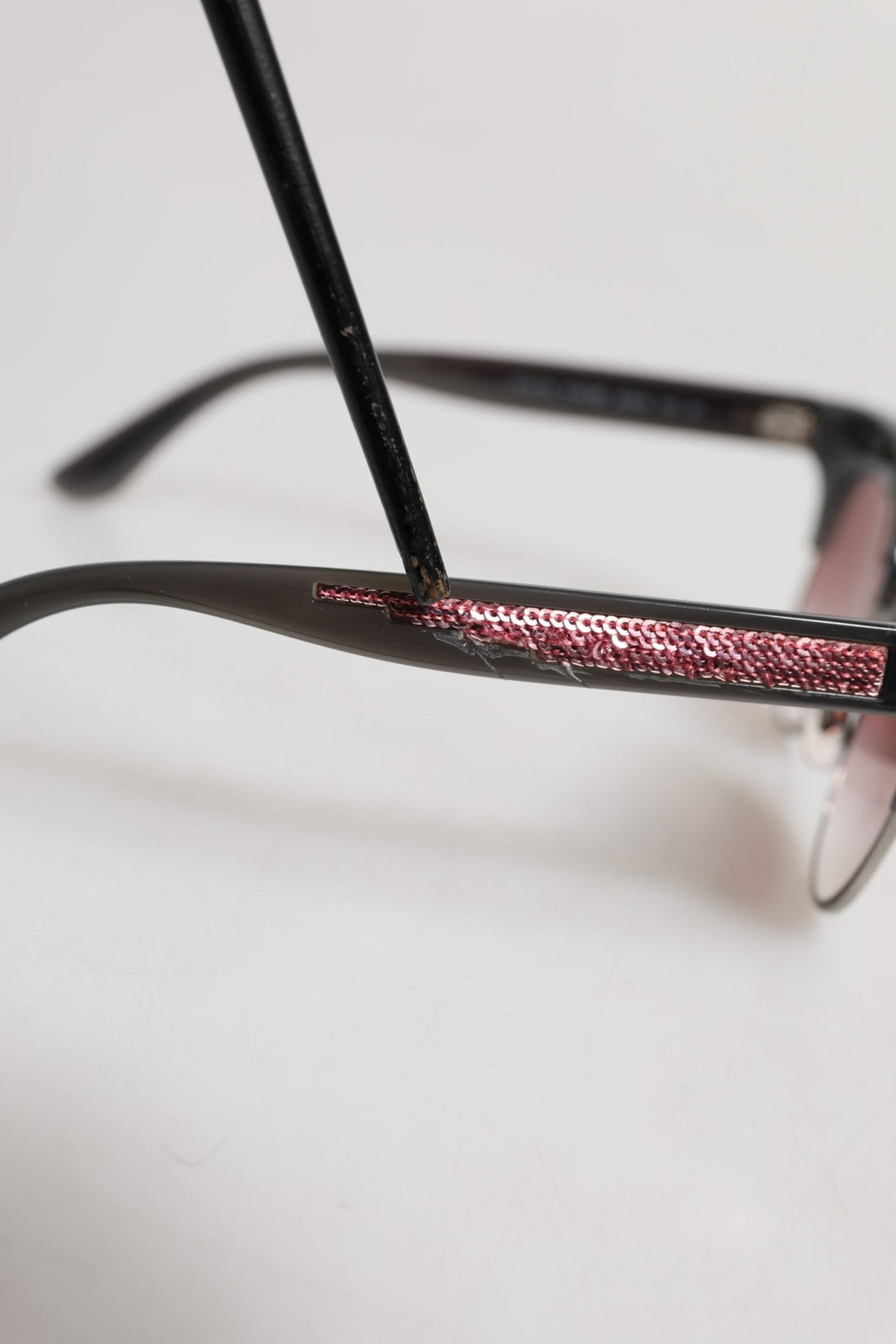Dolce & Gabbana Black Pink Mirrored Cat Eye DG6109 Sequined Sunglasses - RIMODA