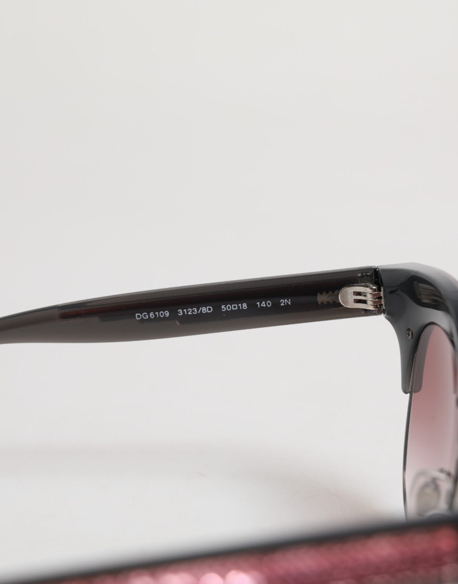 Dolce & Gabbana Black Pink Mirrored Cat Eye DG6109 Sequined Sunglasses - RIMODA