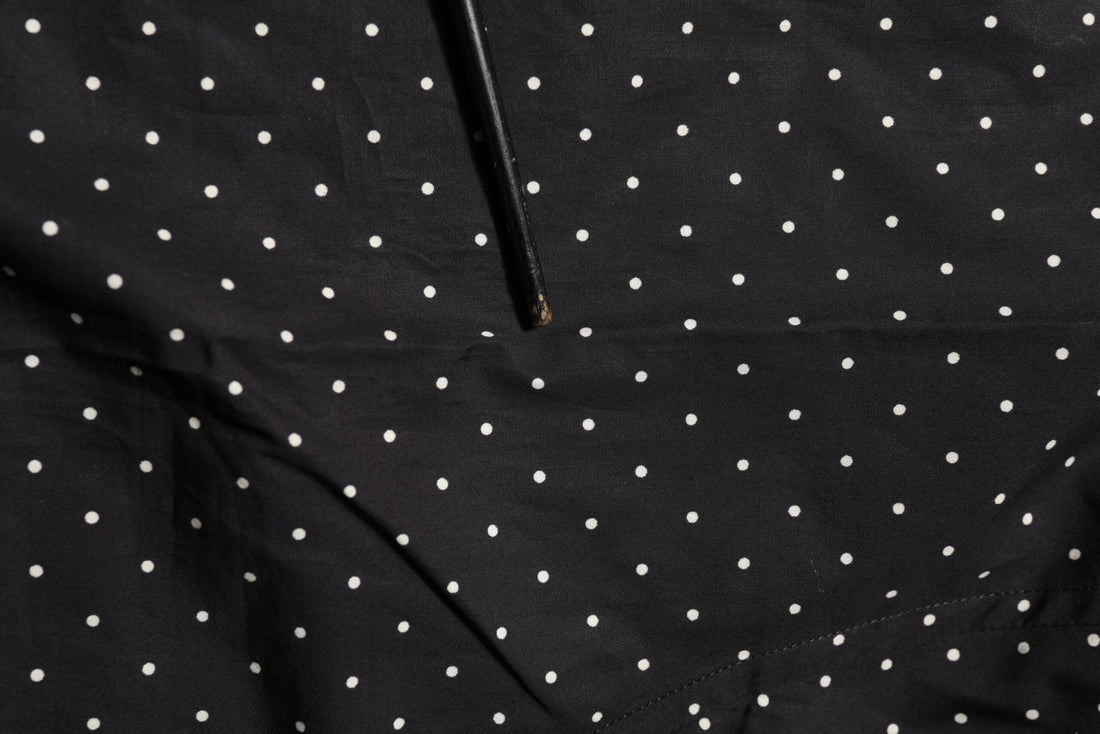 Dolce & Gabbana Black Polka Dot Cotton GOLD Men Formal Dress Shirt - RIMODA