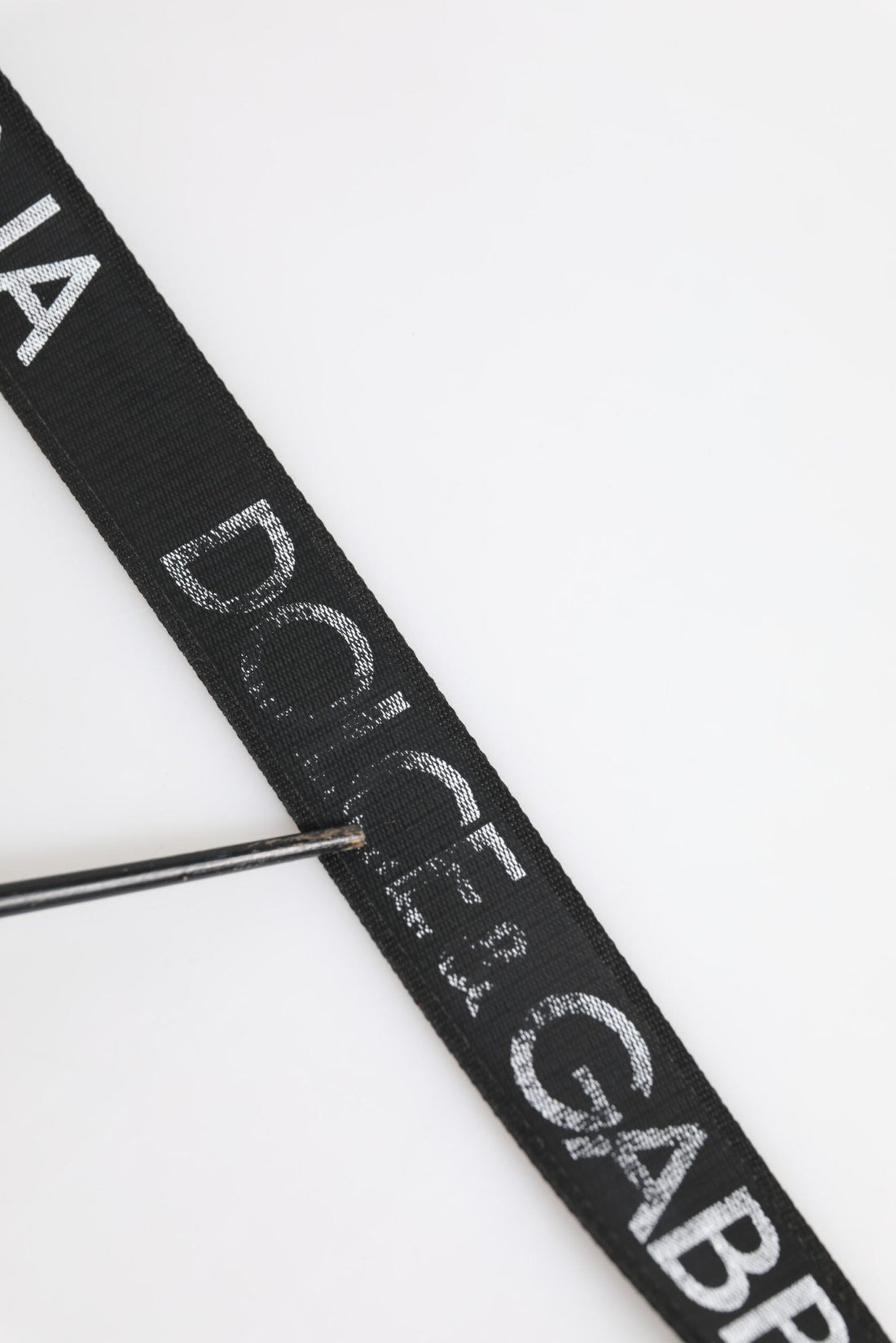 Dolce & Gabbana Black Polyester Leather Metal Buckle Belt - RIMODA