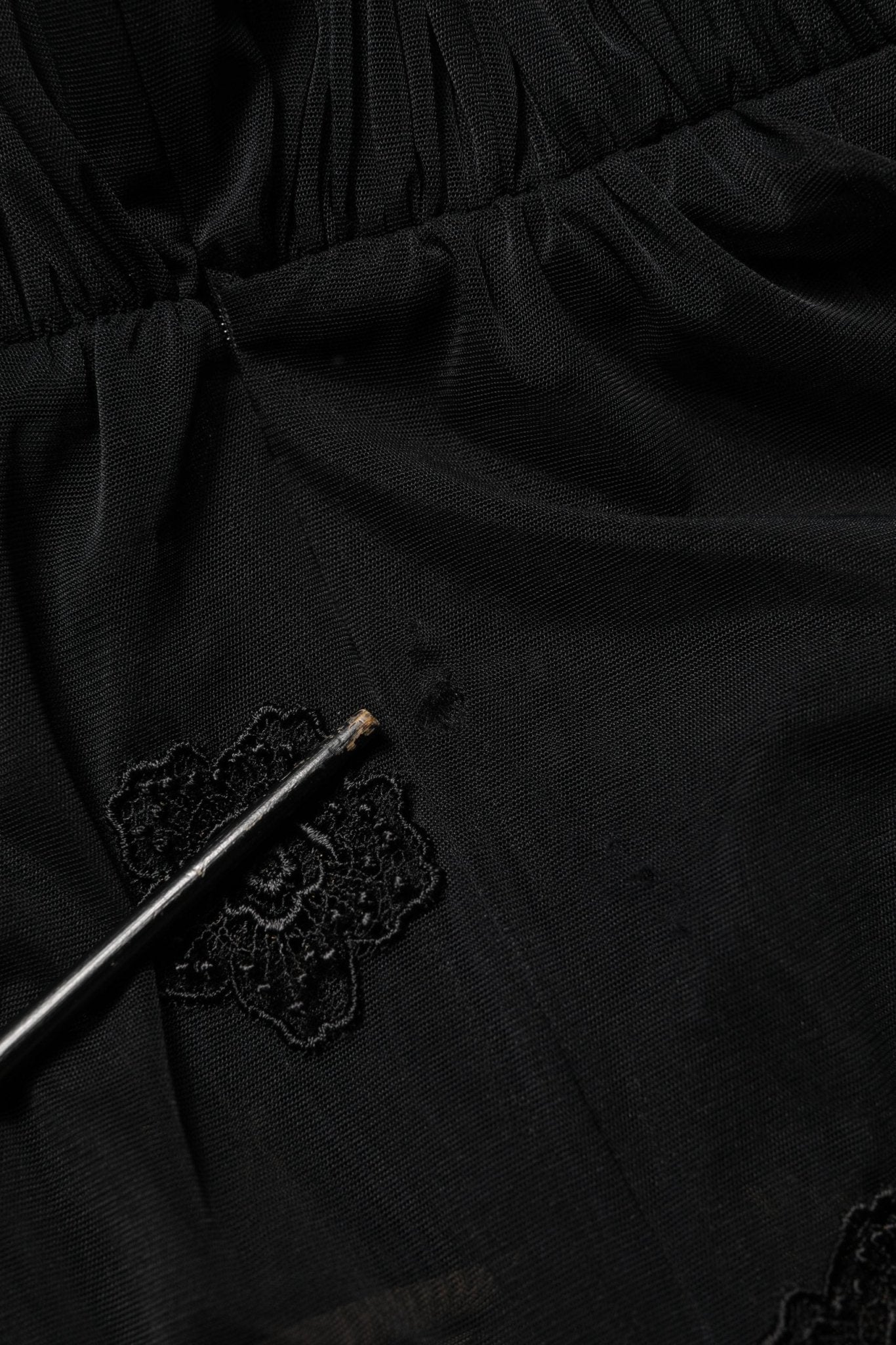 Dolce & Gabbana Black Polyester Mesh Sheer Crewneck Blouse Top - RIMODA