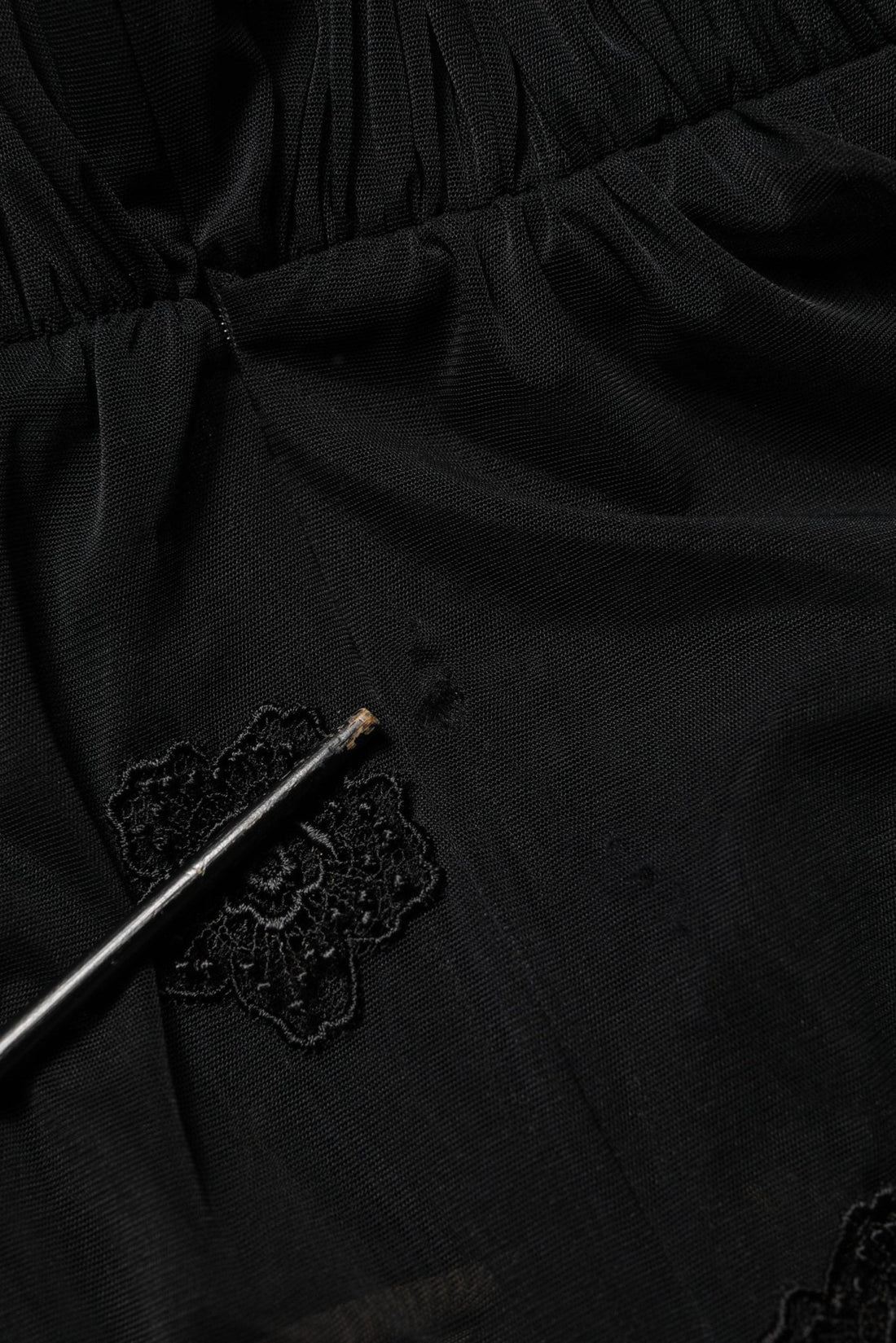 Dolce & Gabbana Black Polyester Mesh Sheer Crewneck Blouse Top - RIMODA