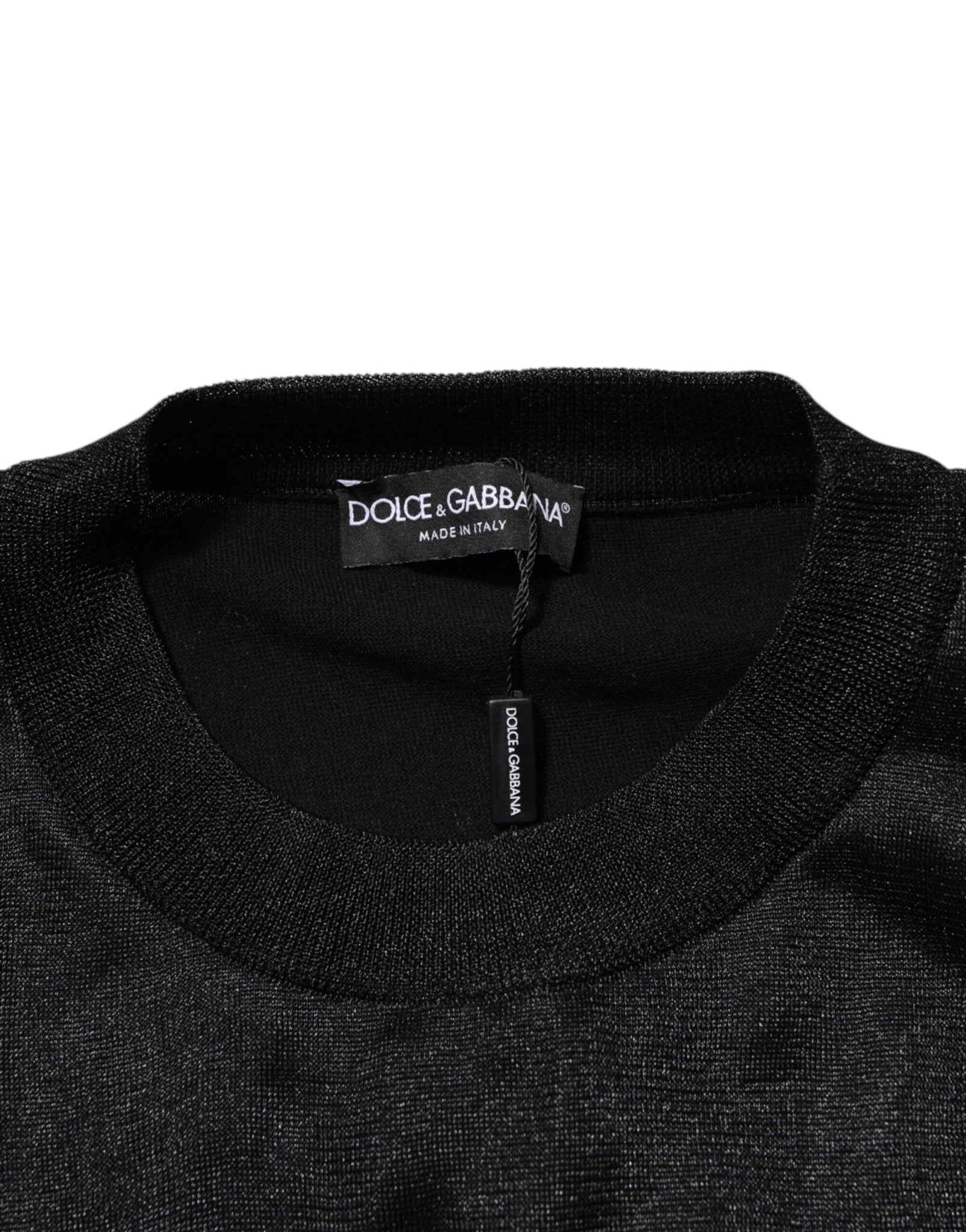 Dolce & Gabbana Black Polyester Pullover Sweatshirt Sweater - RIMODA