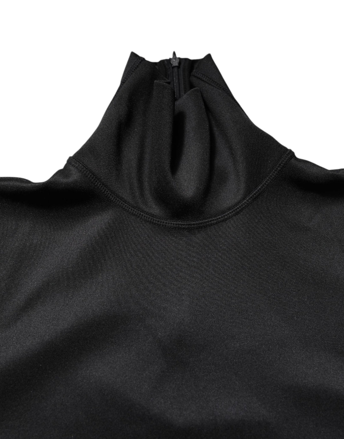 Dolce & Gabbana Black Polyester Turtleneck Pullover Sweater - RIMODA