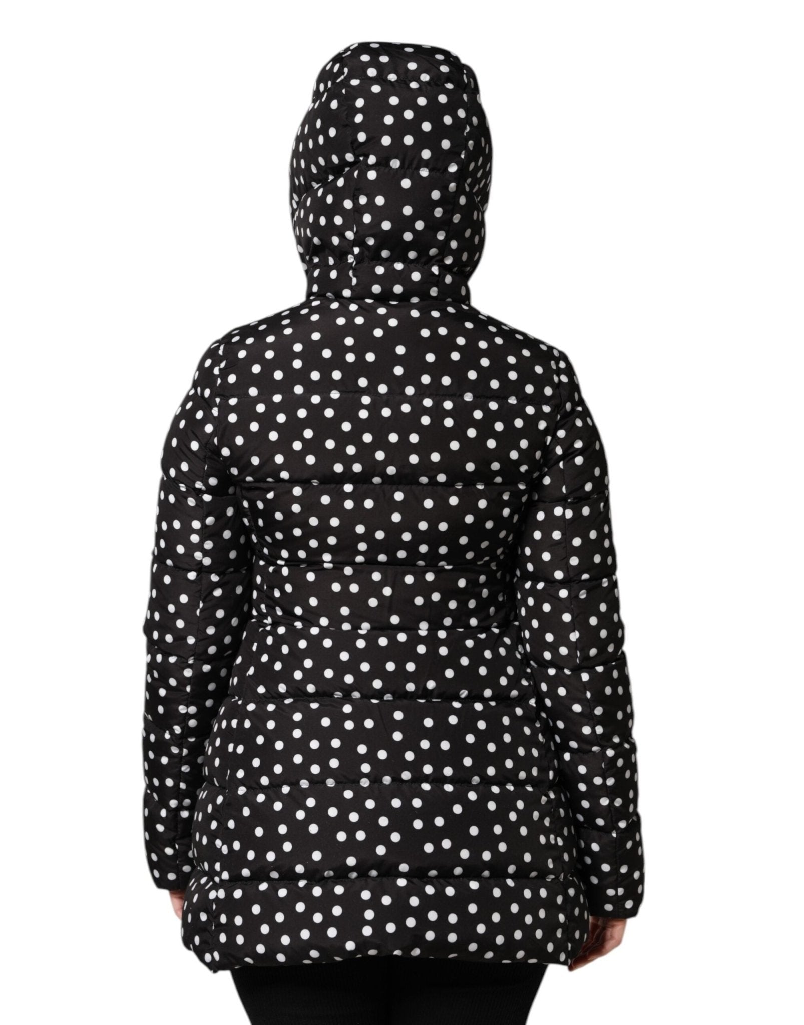 Dolce & Gabbana Black Puffer Hooded Zip Reversible Jacket - RIMODA