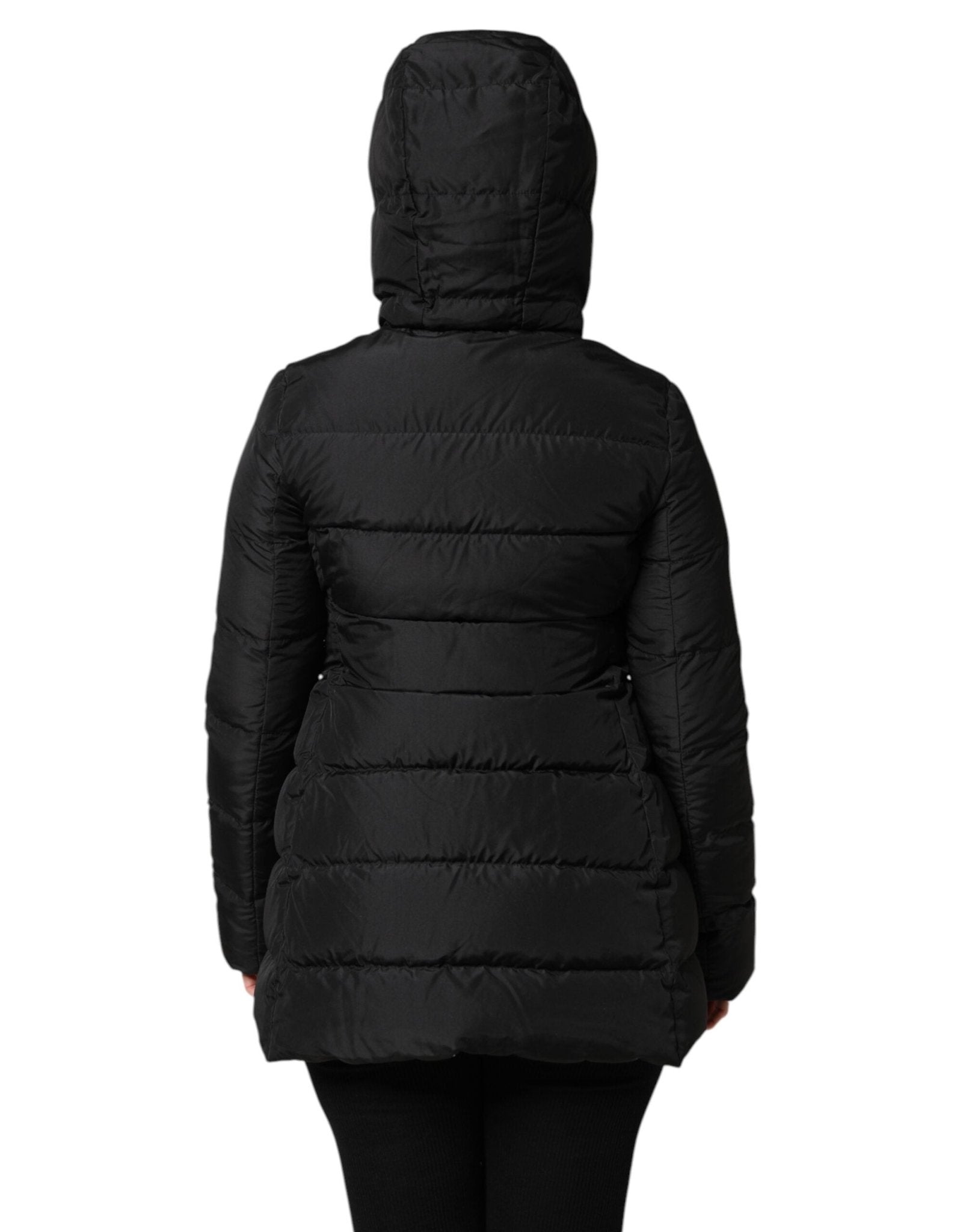 Dolce & Gabbana Black Puffer Hooded Zip Reversible Jacket - RIMODA