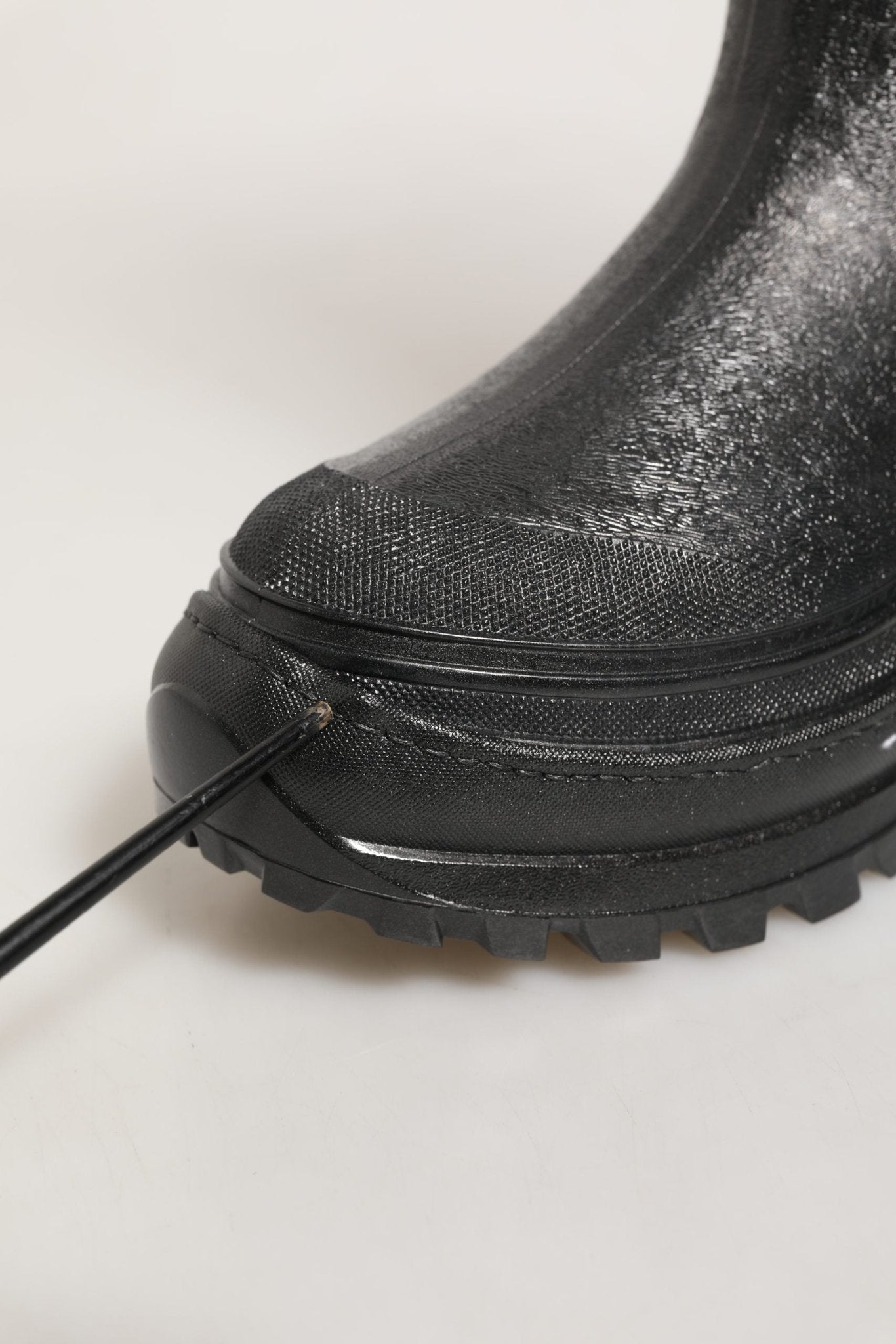 Dolce & Gabbana Black PVC Pull On Rain Boots Men Shoes - RIMODA
