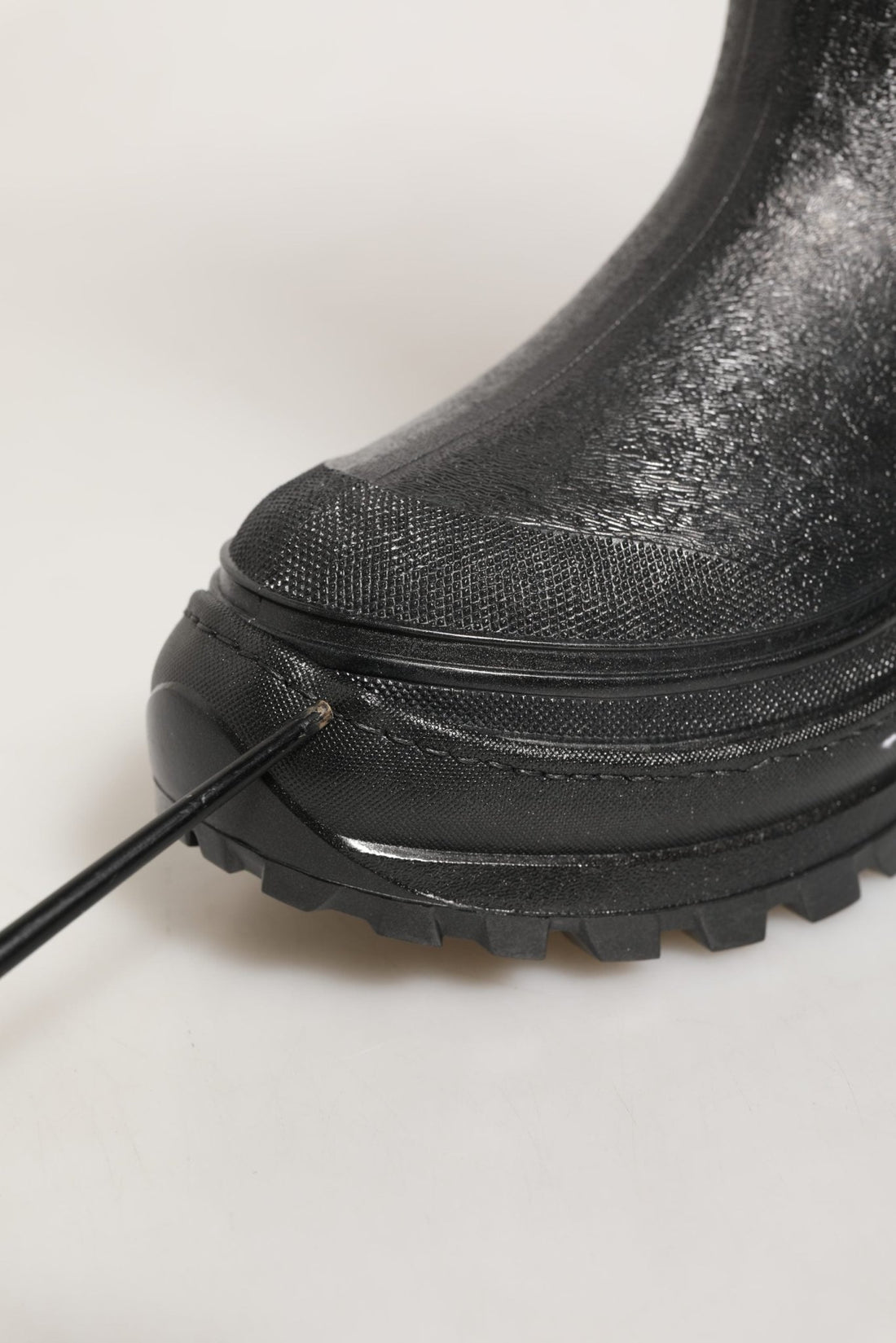 Dolce & Gabbana Black PVC Pull On Rain Boots Men Shoes - RIMODA