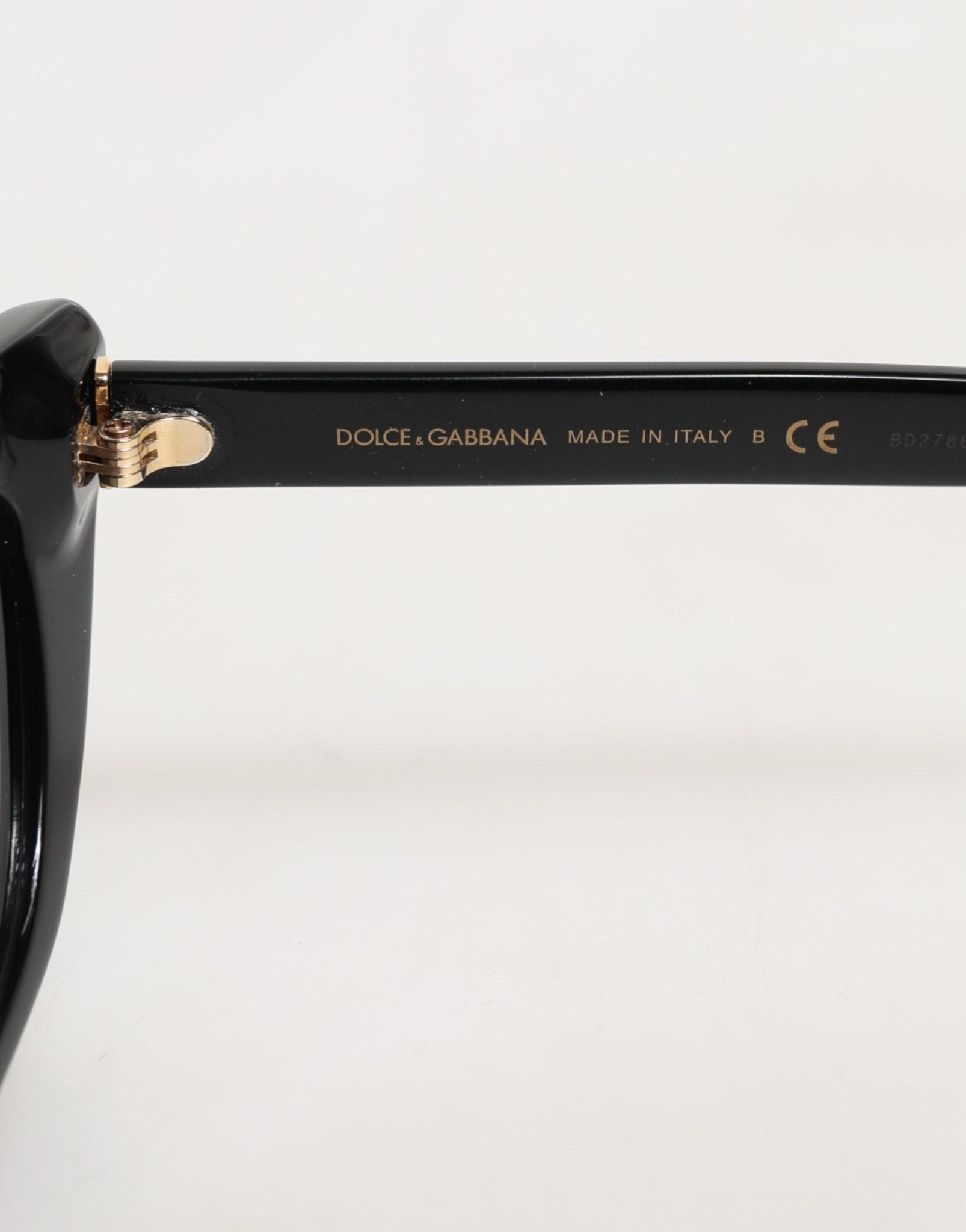 Dolce & Gabbana Black Re-Edition DNA Cat-Eye Frame Sunglasses - RIMODA