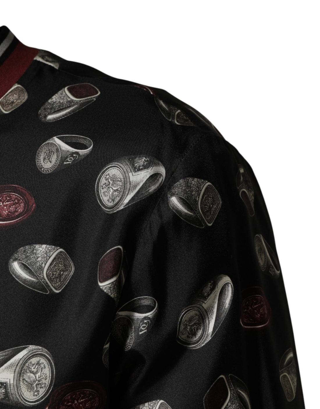 Dolce & Gabbana Black Ring Print CrewNeck Sweatshirt Sweater - RIMODA