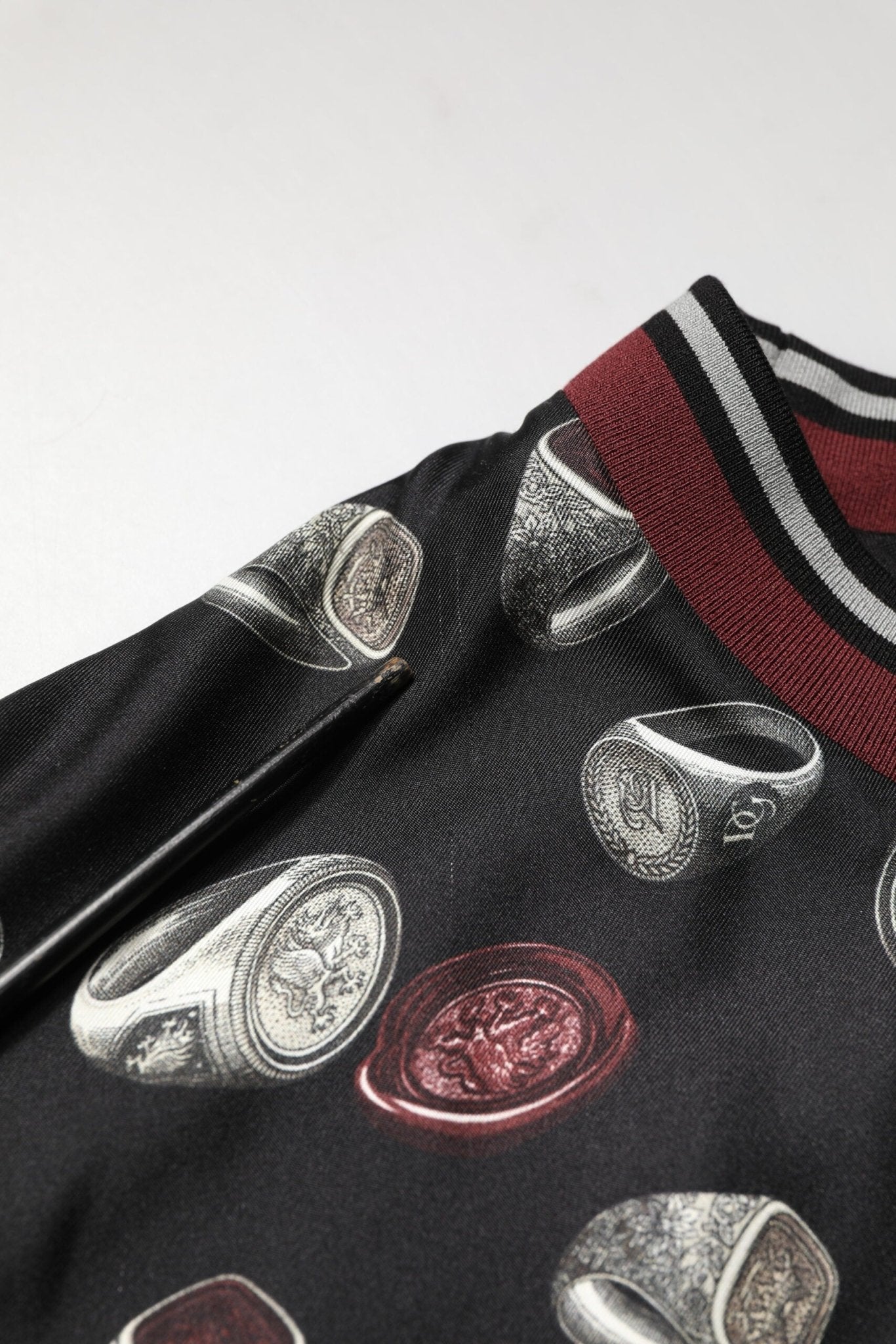 Dolce & Gabbana Black Ring Print CrewNeck Sweatshirt Sweater - RIMODA