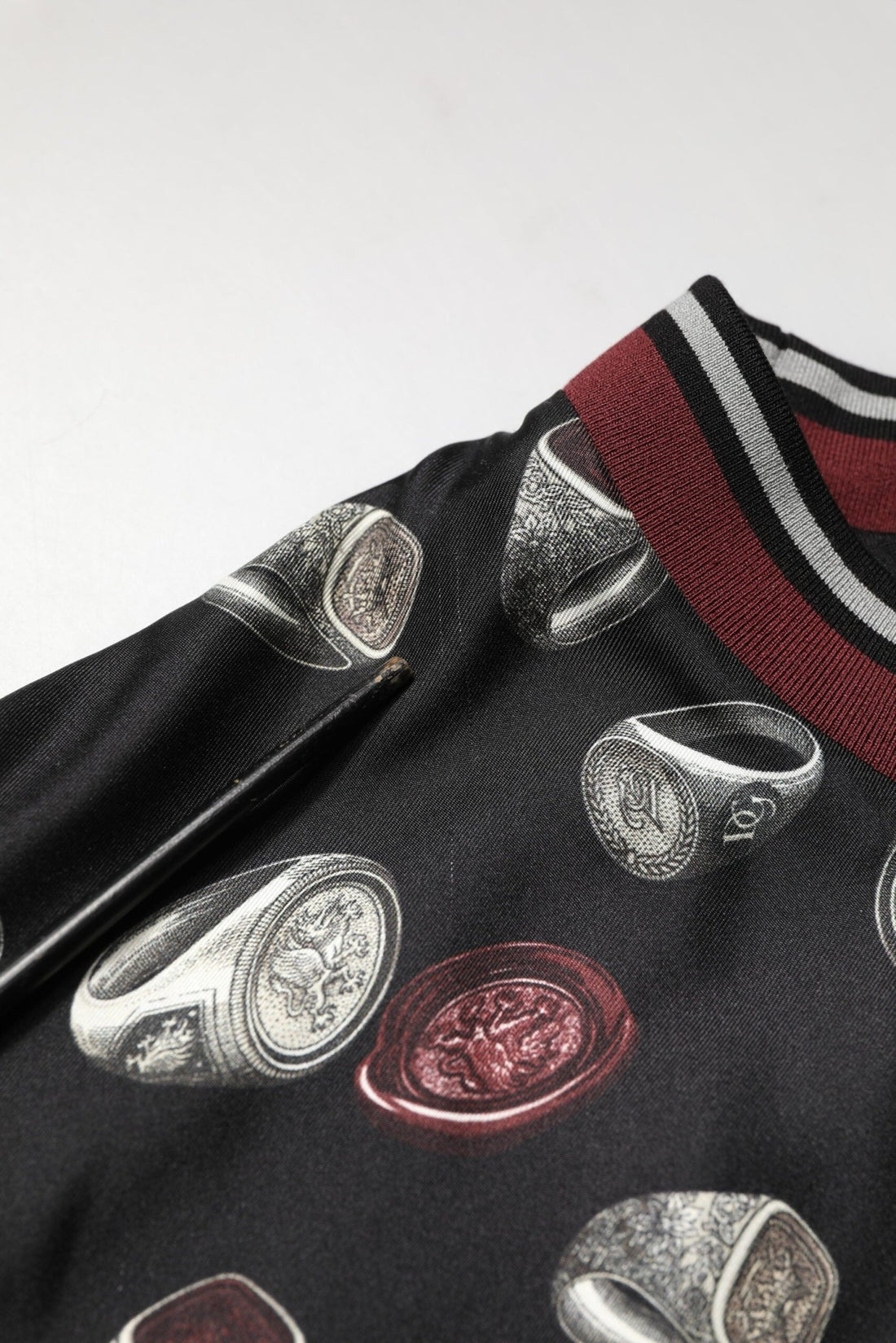 Dolce & Gabbana Black Ring Print CrewNeck Sweatshirt Sweater - RIMODA