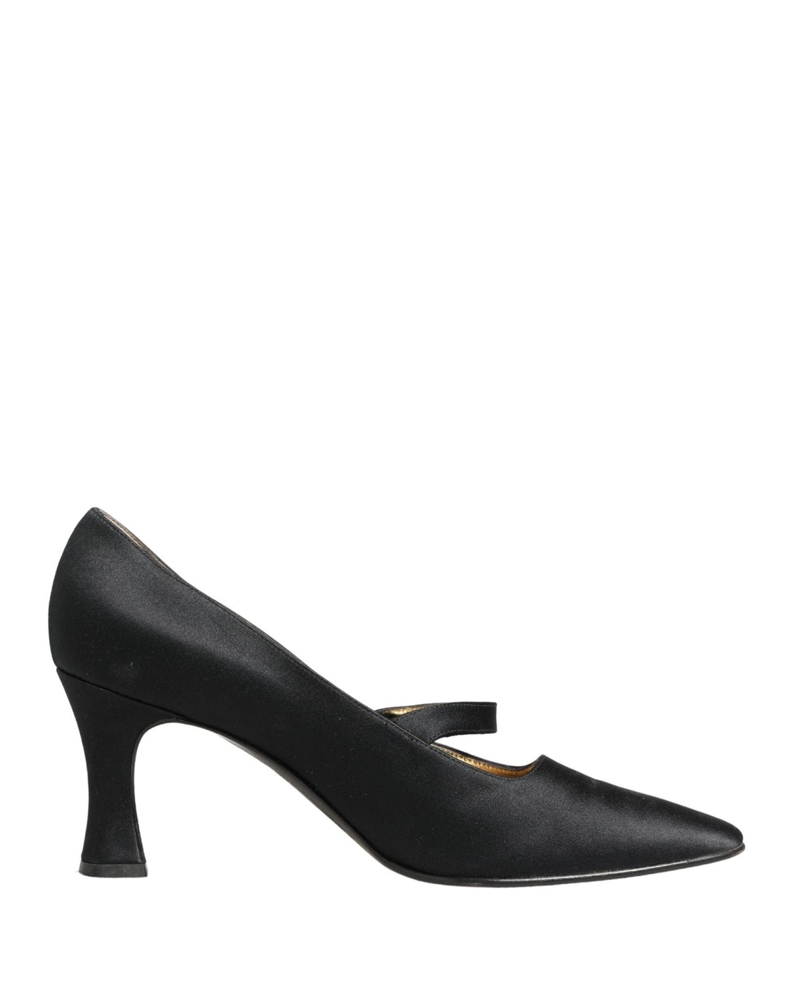 Dolce & Gabbana Black Satin Mary Jane Pumps Shoes - RIMODA