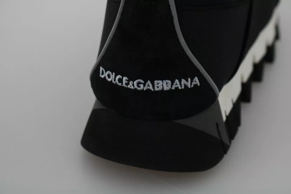 Dolce & Gabbana Black Shark Neoprene Stretch Sneakers Shoes - RIMODA