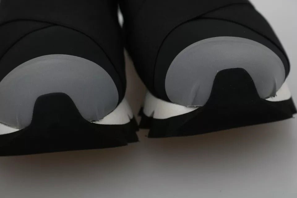 Dolce & Gabbana Black Shark Neoprene Stretch Sneakers Shoes - RIMODA