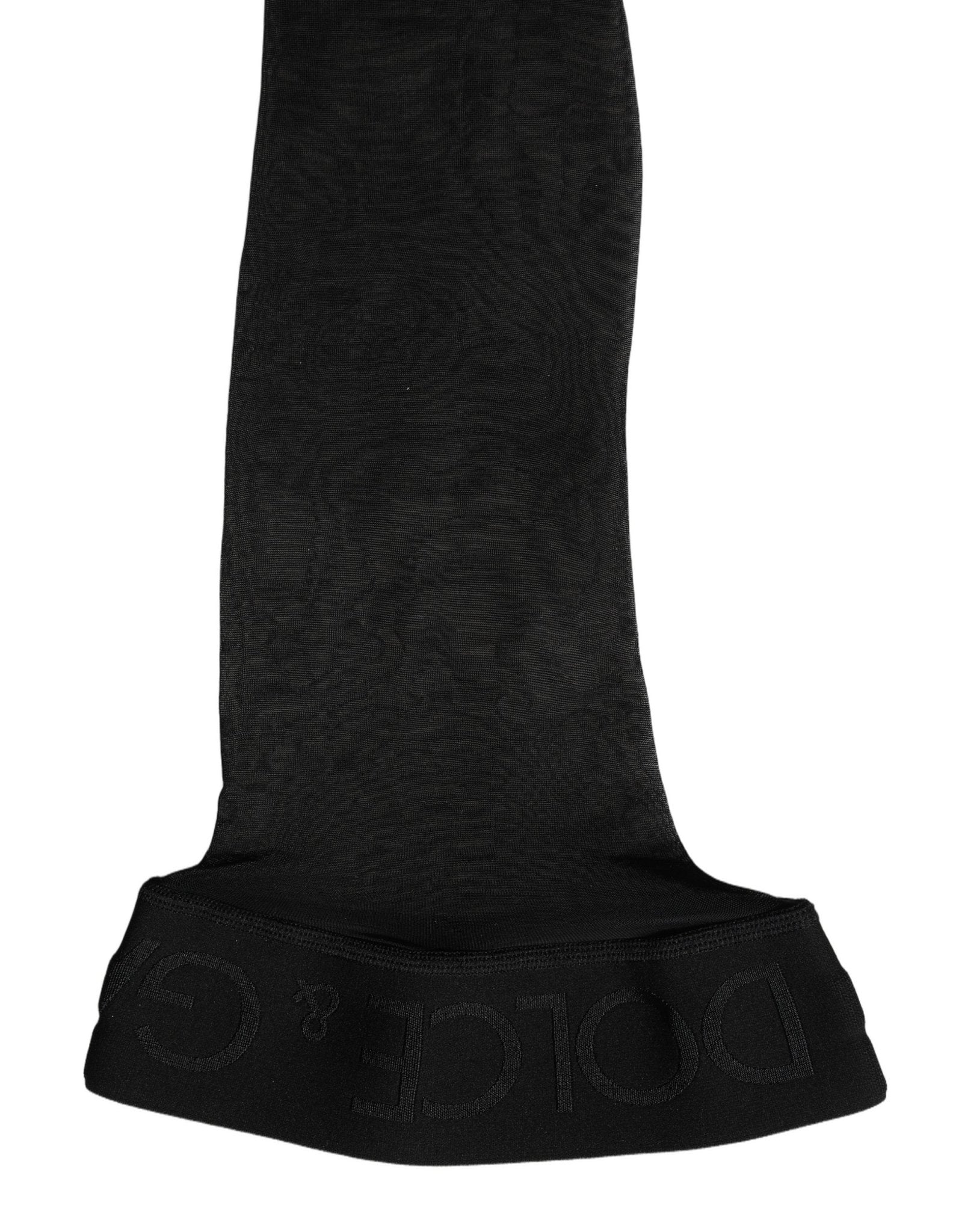 Dolce & Gabbana Black Sheer Nylon Thigh High Stockings Socks - RIMODA
