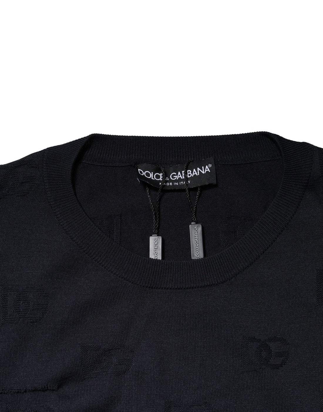Dolce & Gabbana Black Silk Crew Neck Sweatshirt Sweater - RIMODA