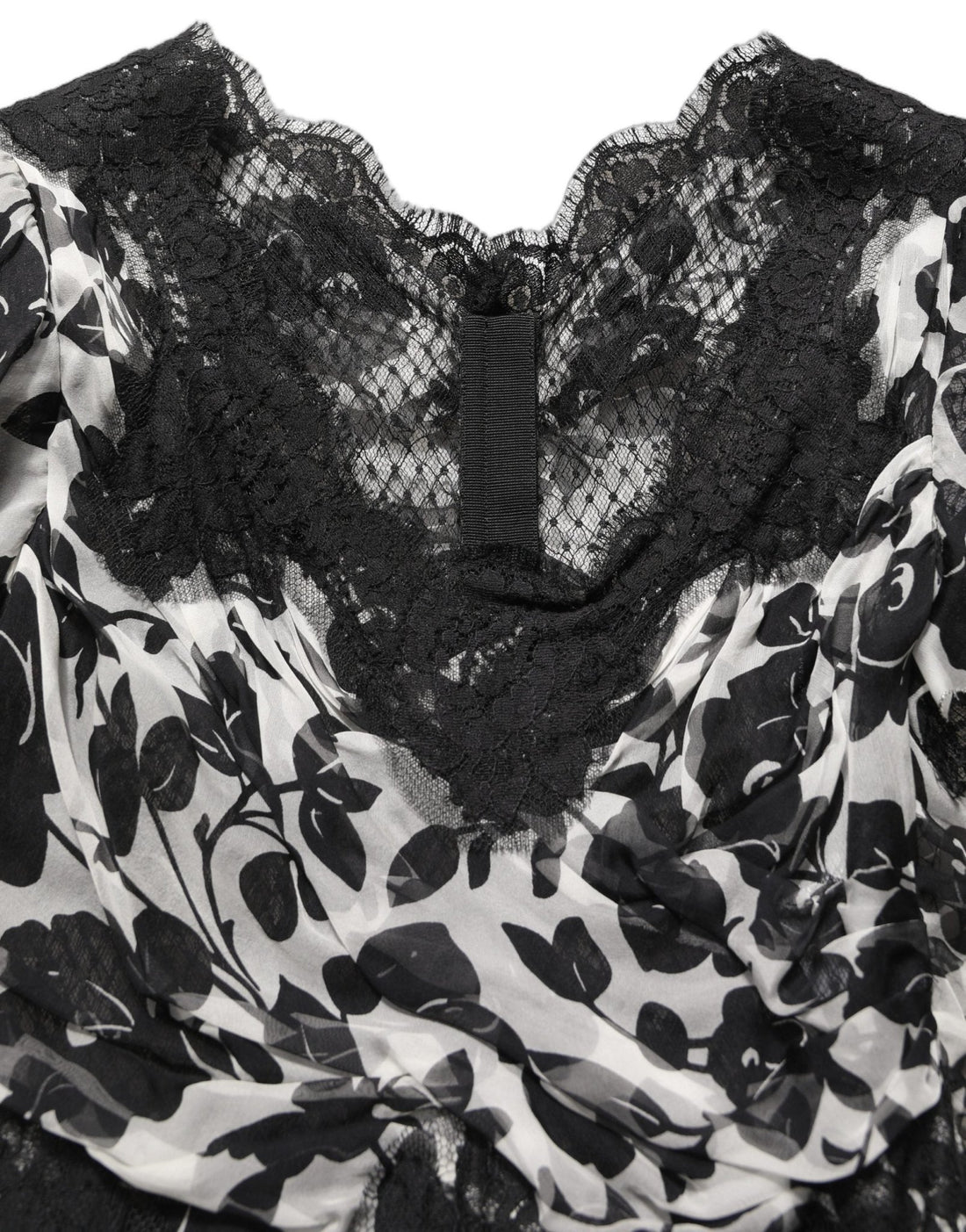 Dolce & Gabbana Black Silk Floral Lace Ricamo Ball Maxi Dress - RIMODA