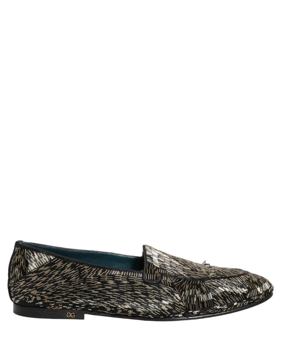 Dolce & Gabbana Black Silver Embellished Dress Loafers Shoes - RIMODA
