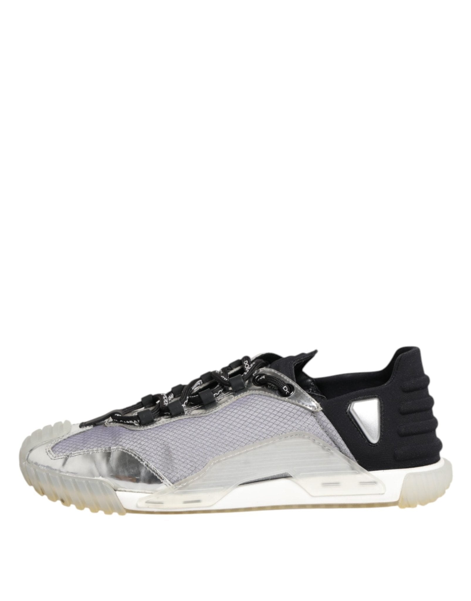 Dolce & Gabbana Black Silver NS1 Men Low Top Sneakers Shoes - RIMODA
